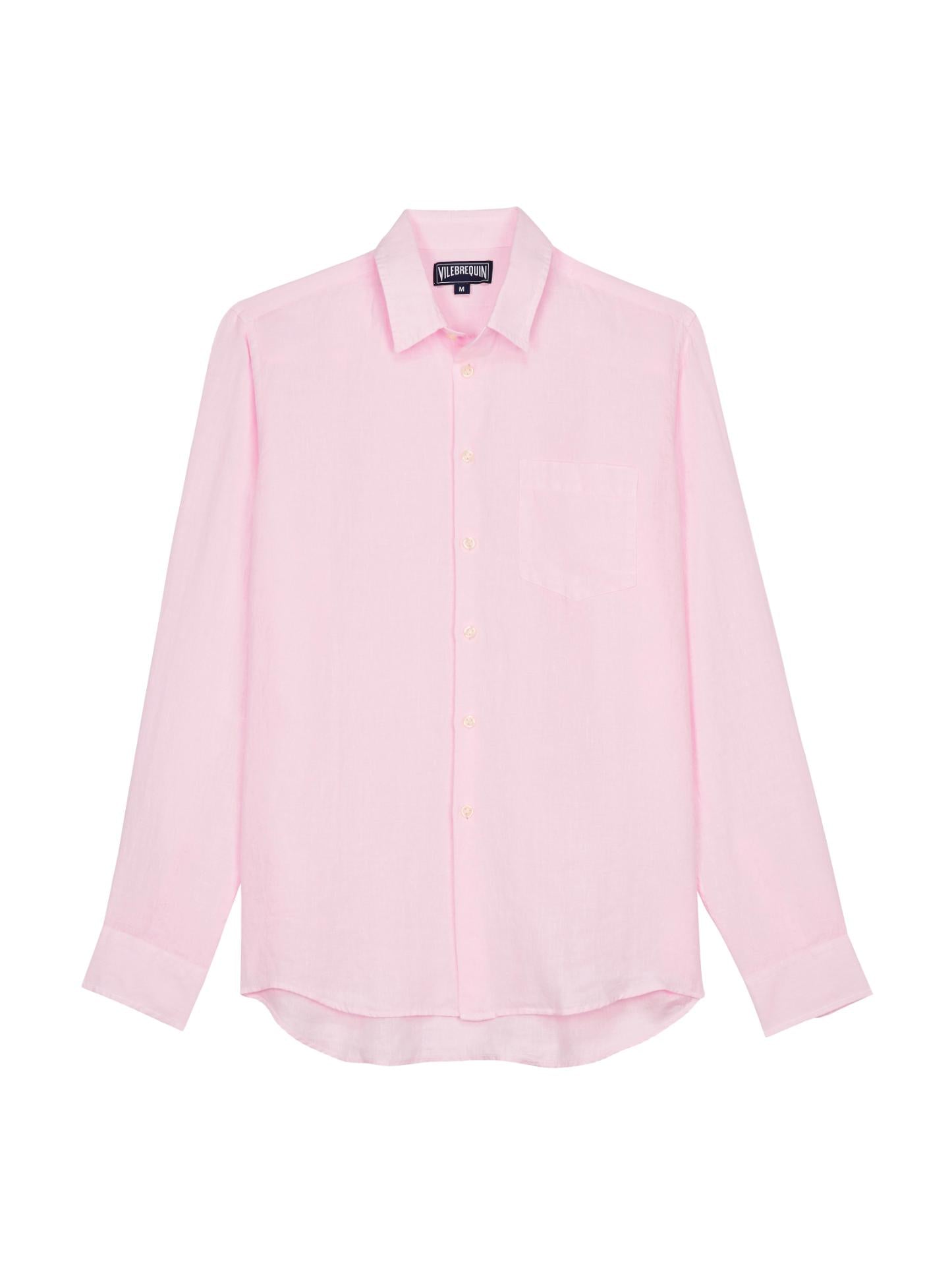 Vilebrequin Linen Shirt — Pink, view 2