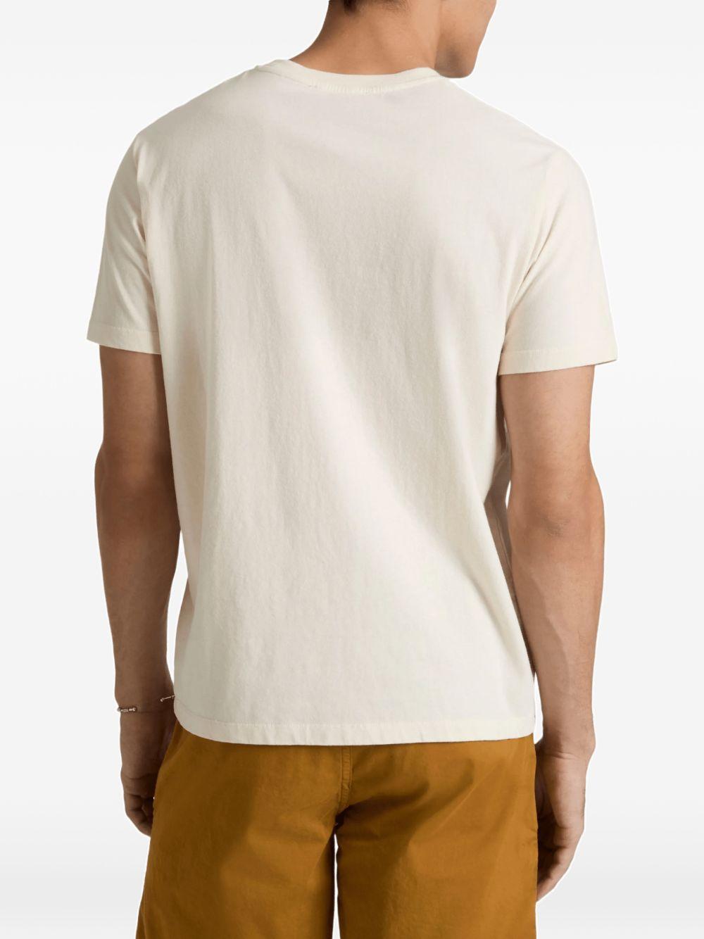 Vilebrequin Big Turtle Embroidery T-Shirt — White by Vilebrequin