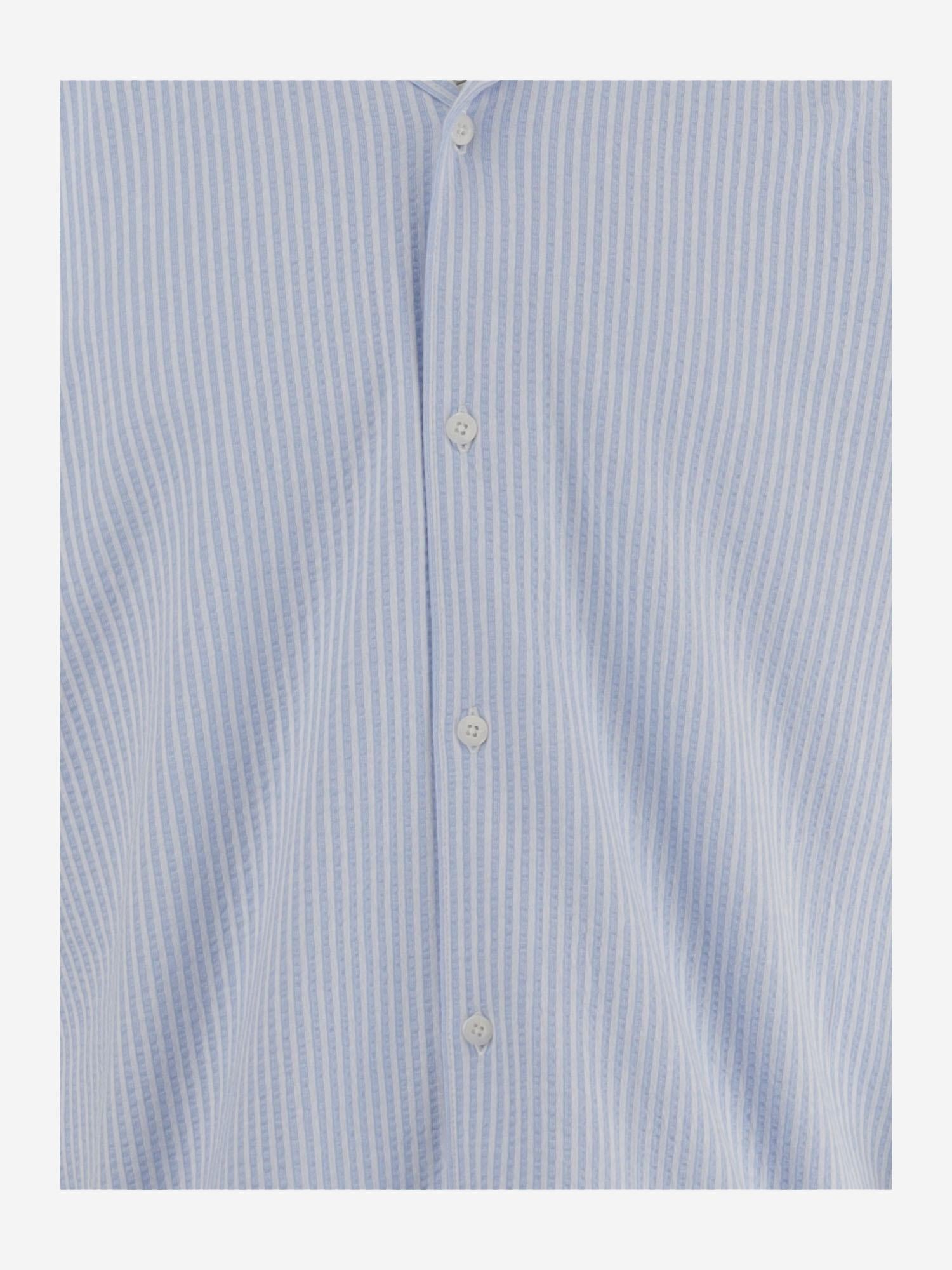 Vince Stretch Cotton Shirt — Blue by Vince