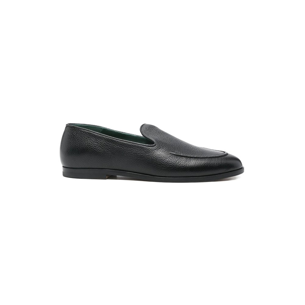 Vinny'S Textured Calf Leather Loafer — Black by Vinny'S