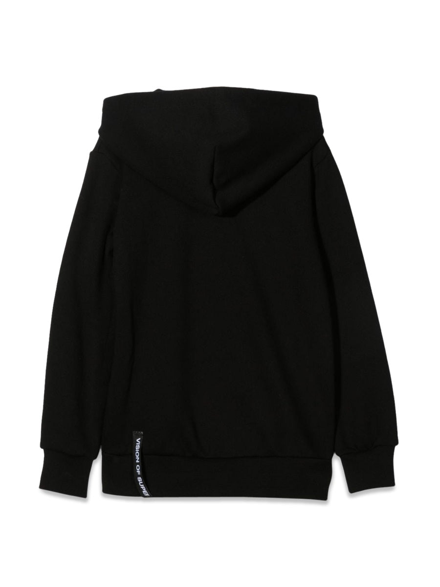 Vision Of Super Rock Mouth Graphic Print Hoodie — Black, view 2