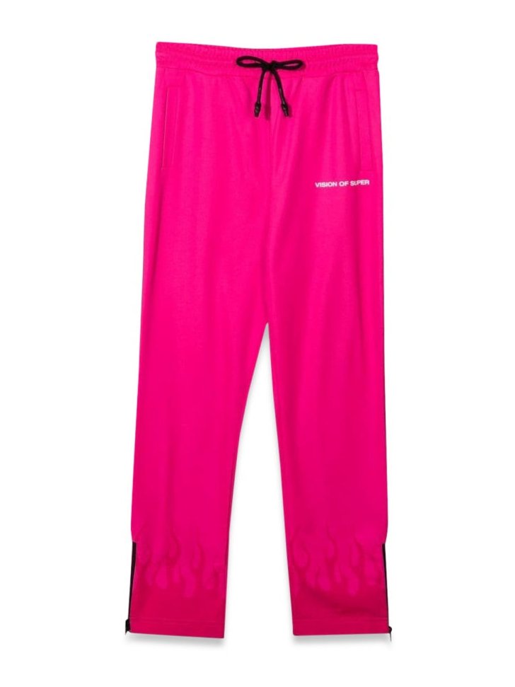 Vision Of Super Polyester Tracksuit Joggers — Pink by Vision Of Super