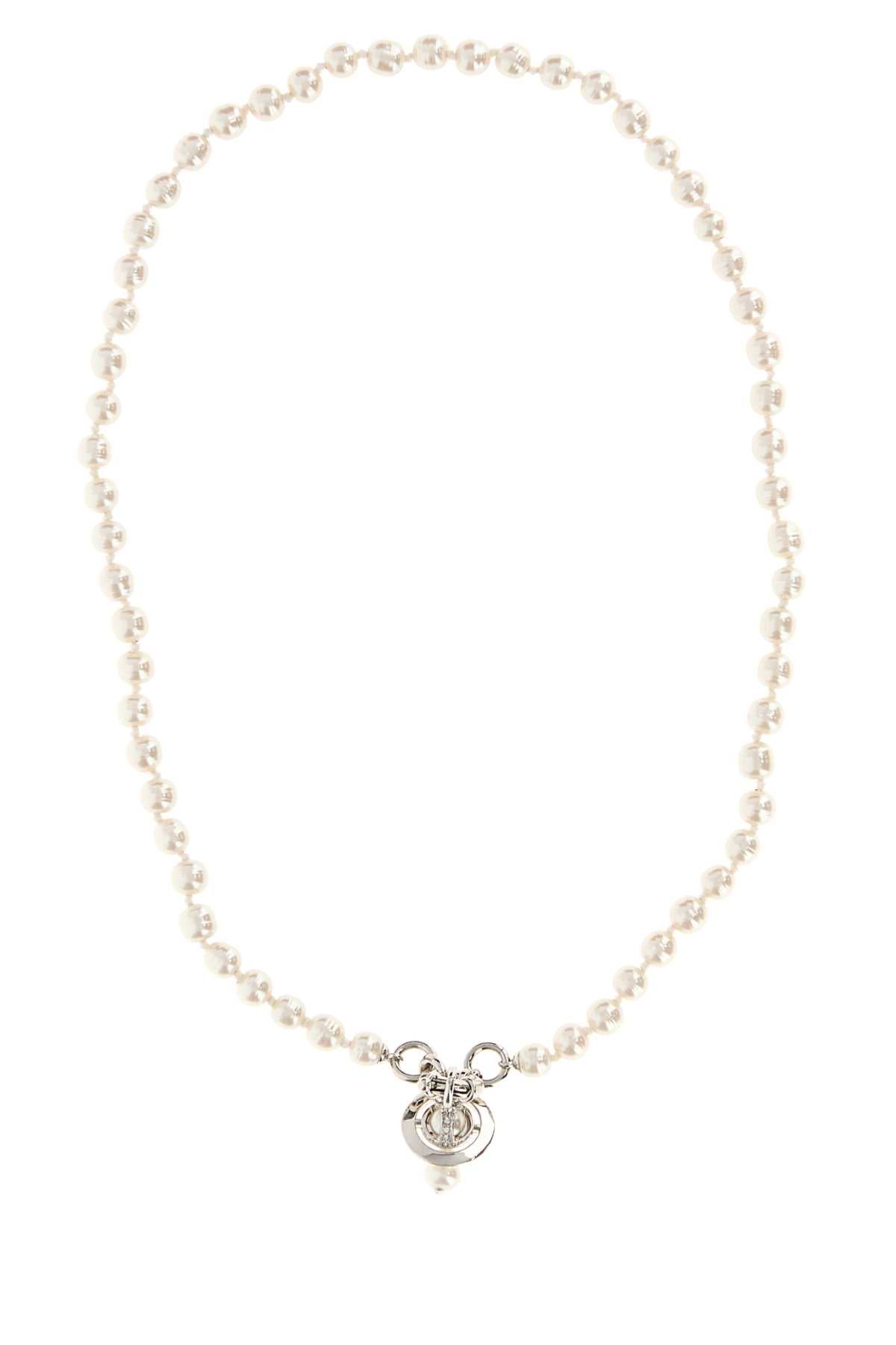 Vivienne Westwood Aleksa Necklace — White by Vivienne Westwood