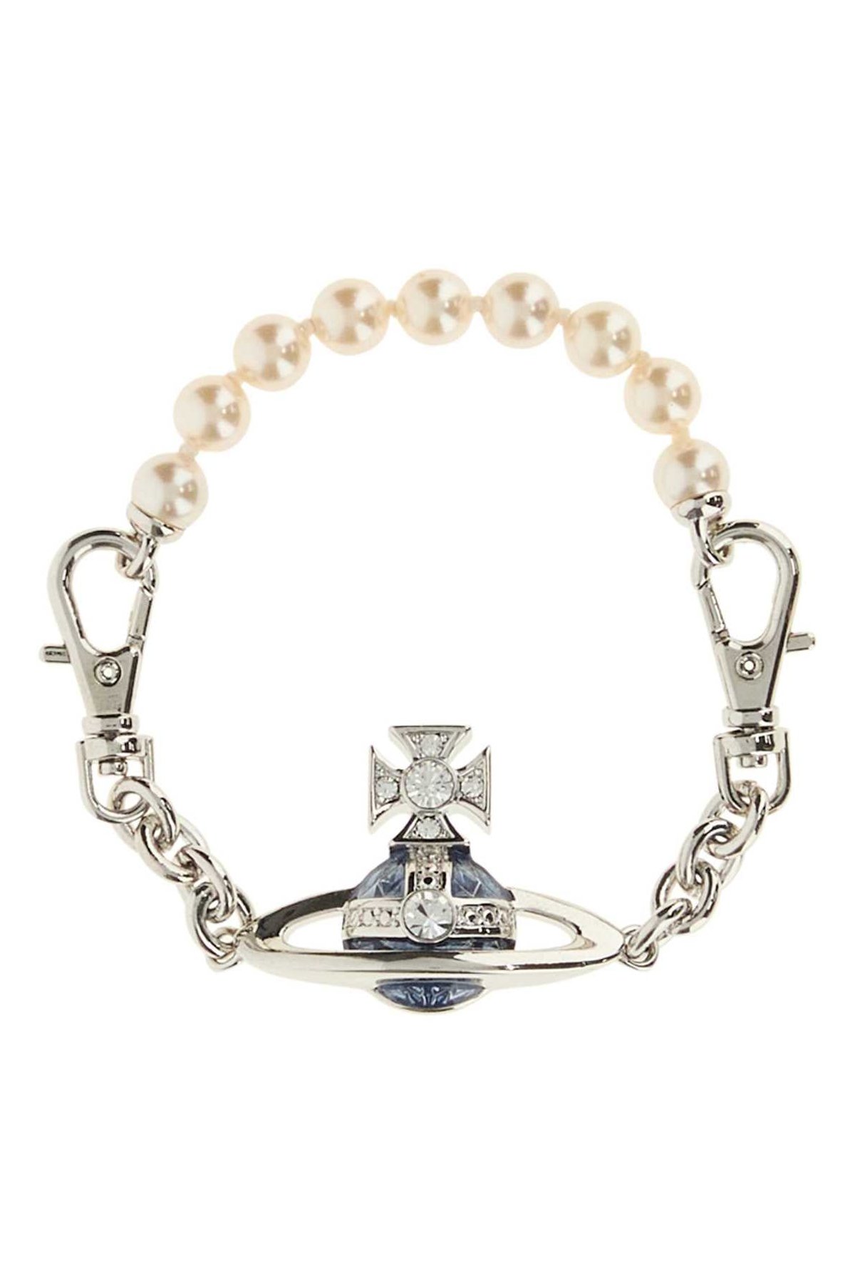 Vivienne Westwood Pearl and Orb Charm Bracelet — Silver by Vivienne Westwood