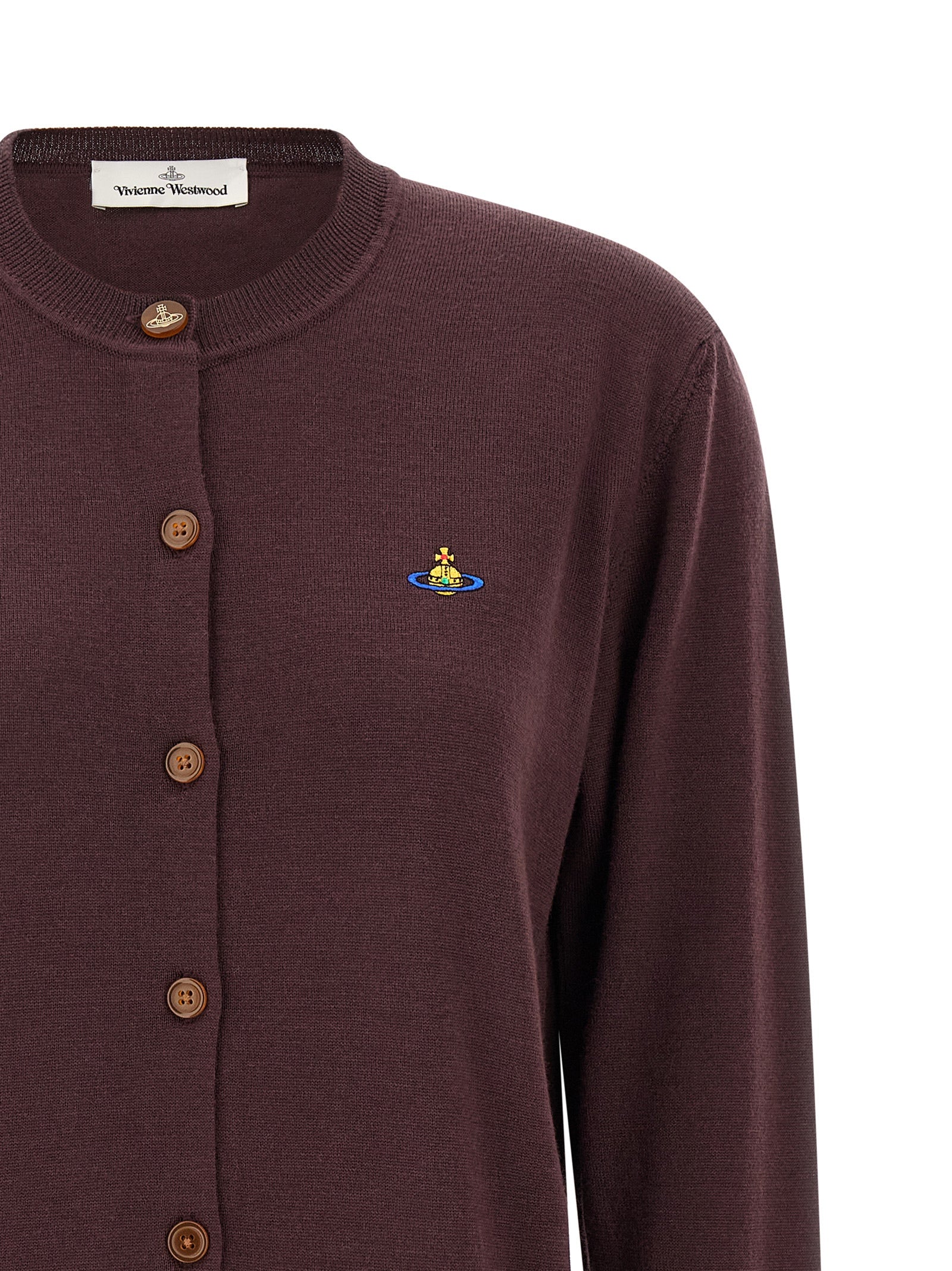 Vivienne Westwood Bea Cardigan — Burgundy, view 3