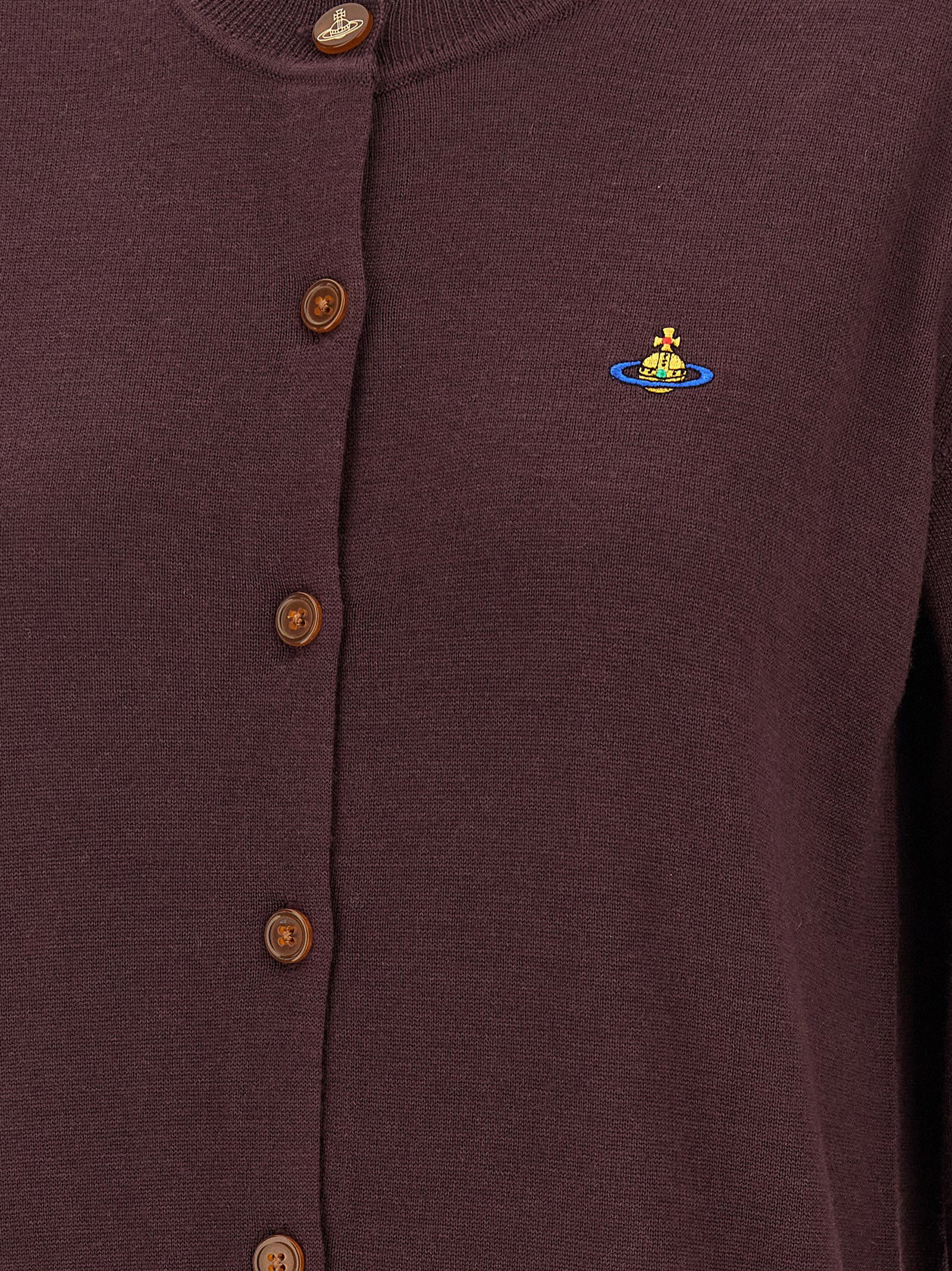 Vivienne Westwood Bea Cardigan — Burgundy, view 4