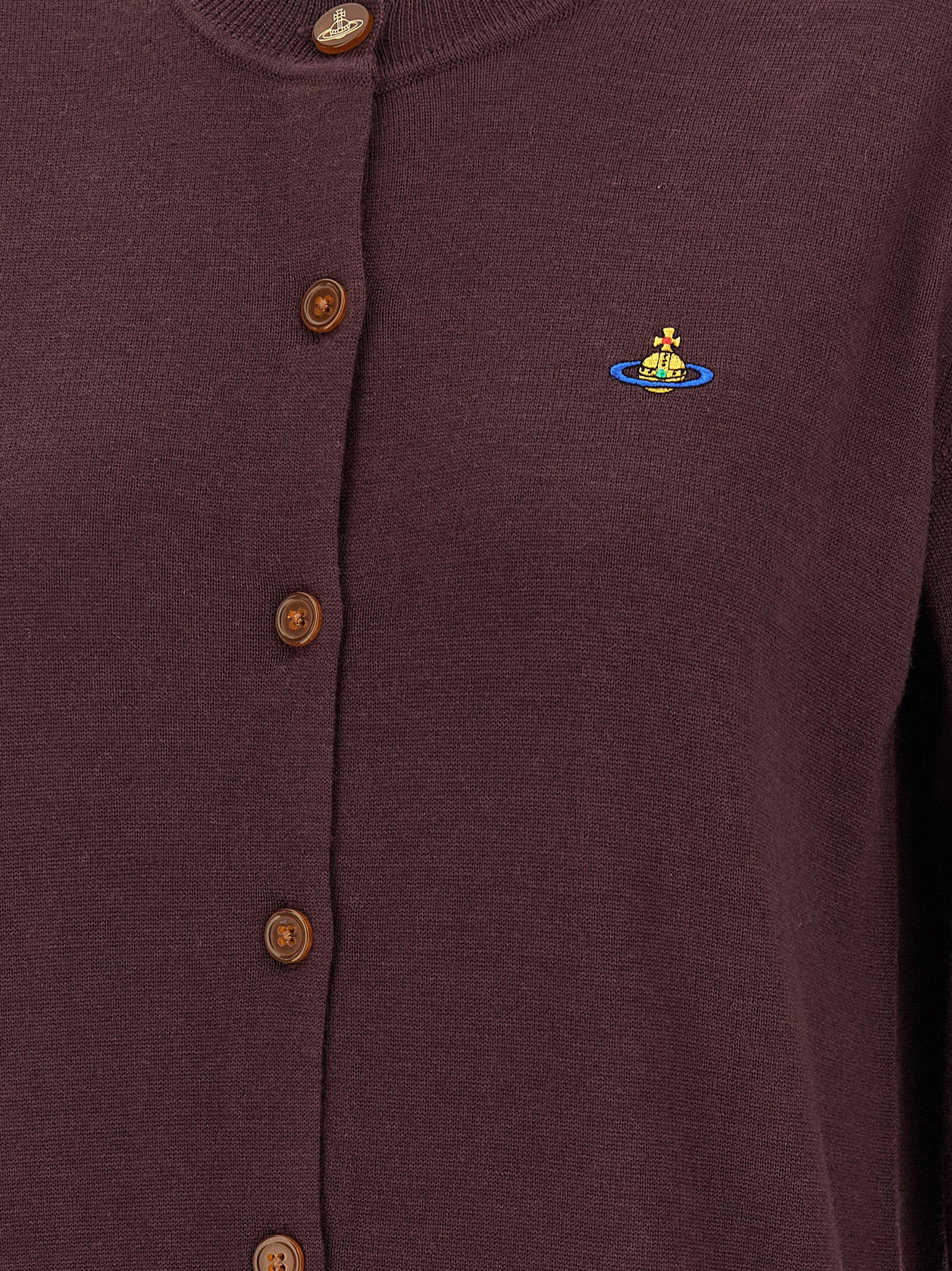 Vivienne Westwood Cardigan — Burgundy, view 4