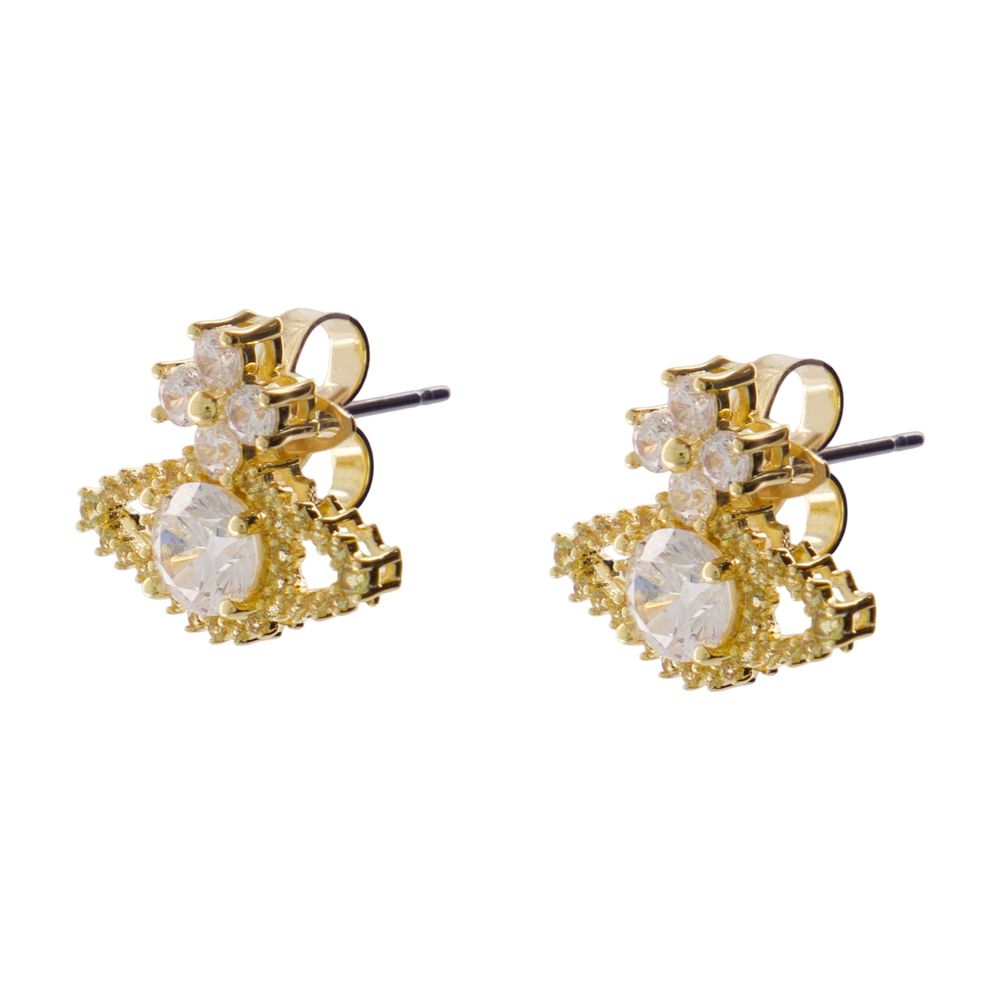Vivienne Westwood Valentina Orb Earrings — Gold, view 2