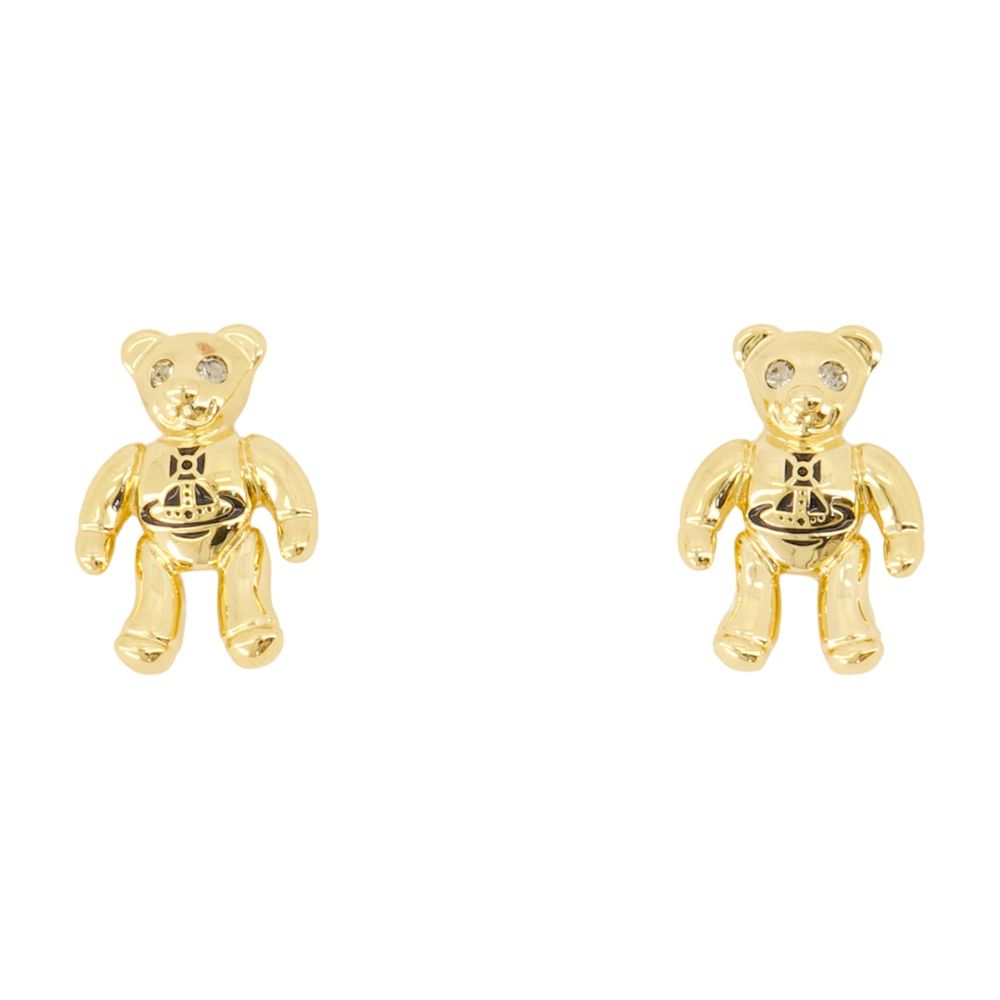 Vivienne Westwood Teddy Bear Gold Earrings — Gold by Vivienne Westwood