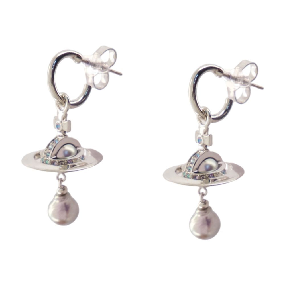 Vivienne Westwood Aleksa Earrings — Silver, view 2