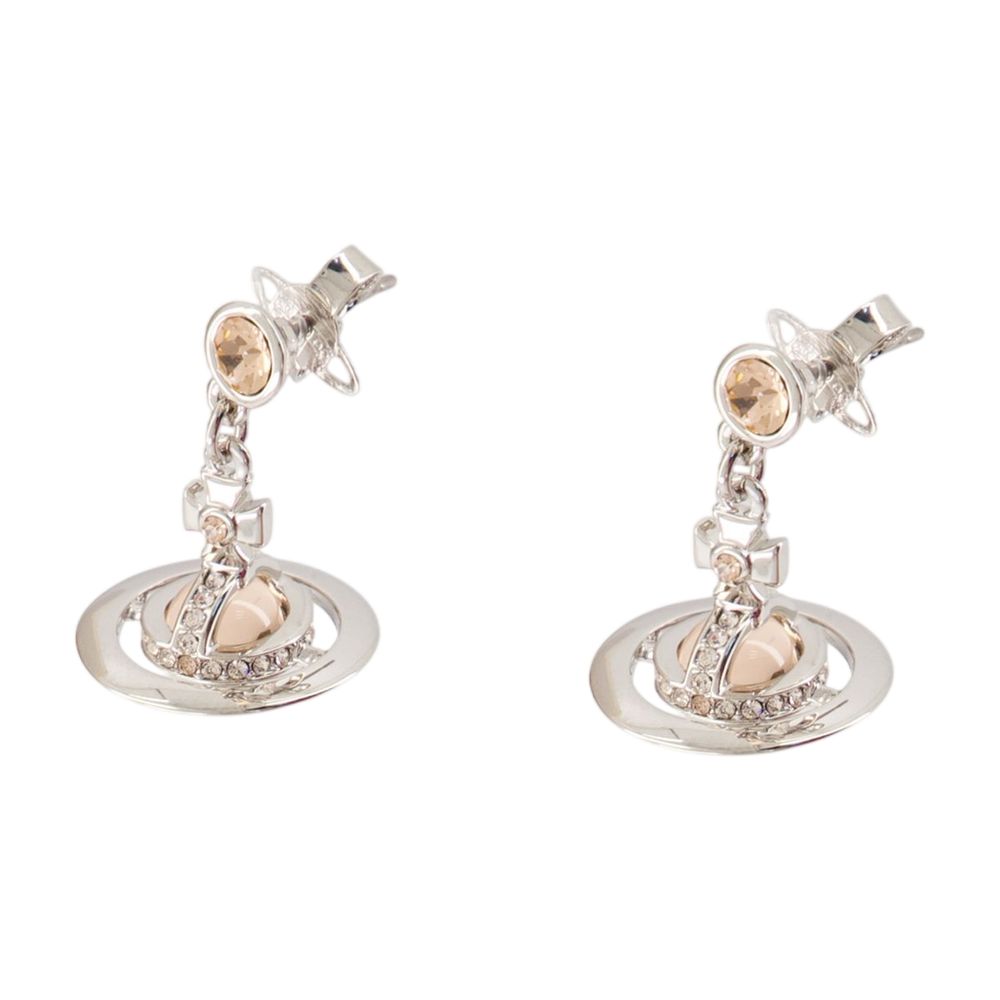 Vivienne Westwood Petite Orb Earrings — Silver, view 2