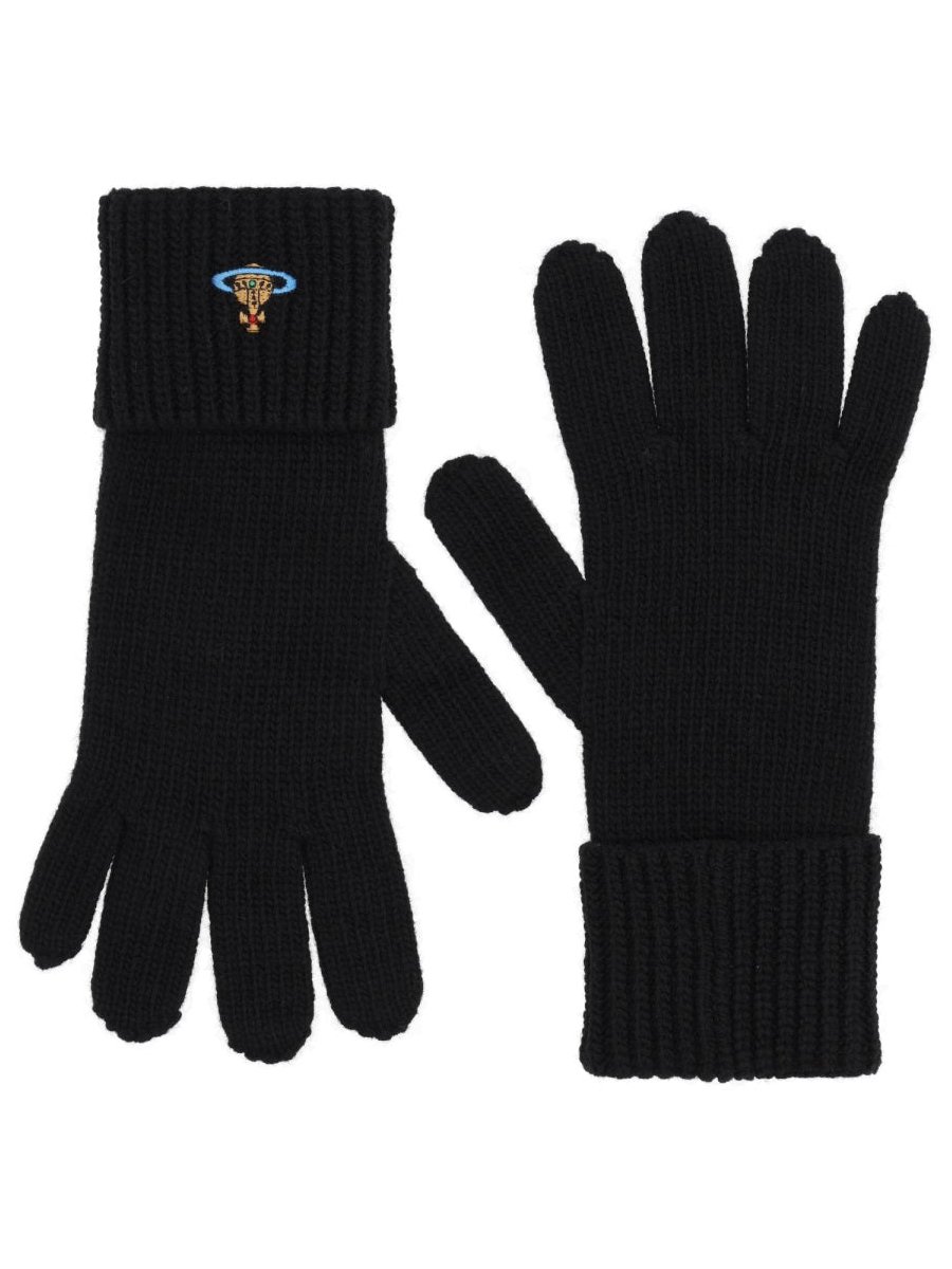 Vivienne Westwood Wool Gloves — Black by Vivienne Westwood