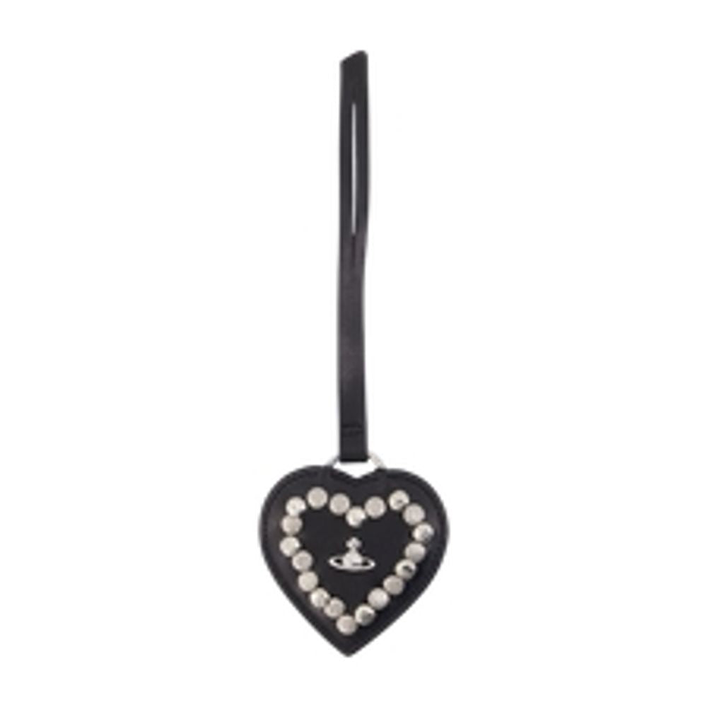 Vivienne Westwood Heart Mirror Charm Hair Clip — Black by Vivienne Westwood