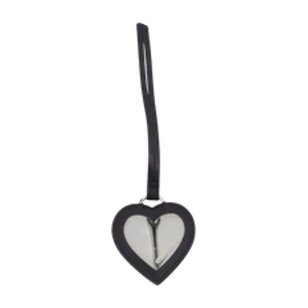 Vivienne Westwood Heart Mirror Charm Hair Clip — Black, view 2