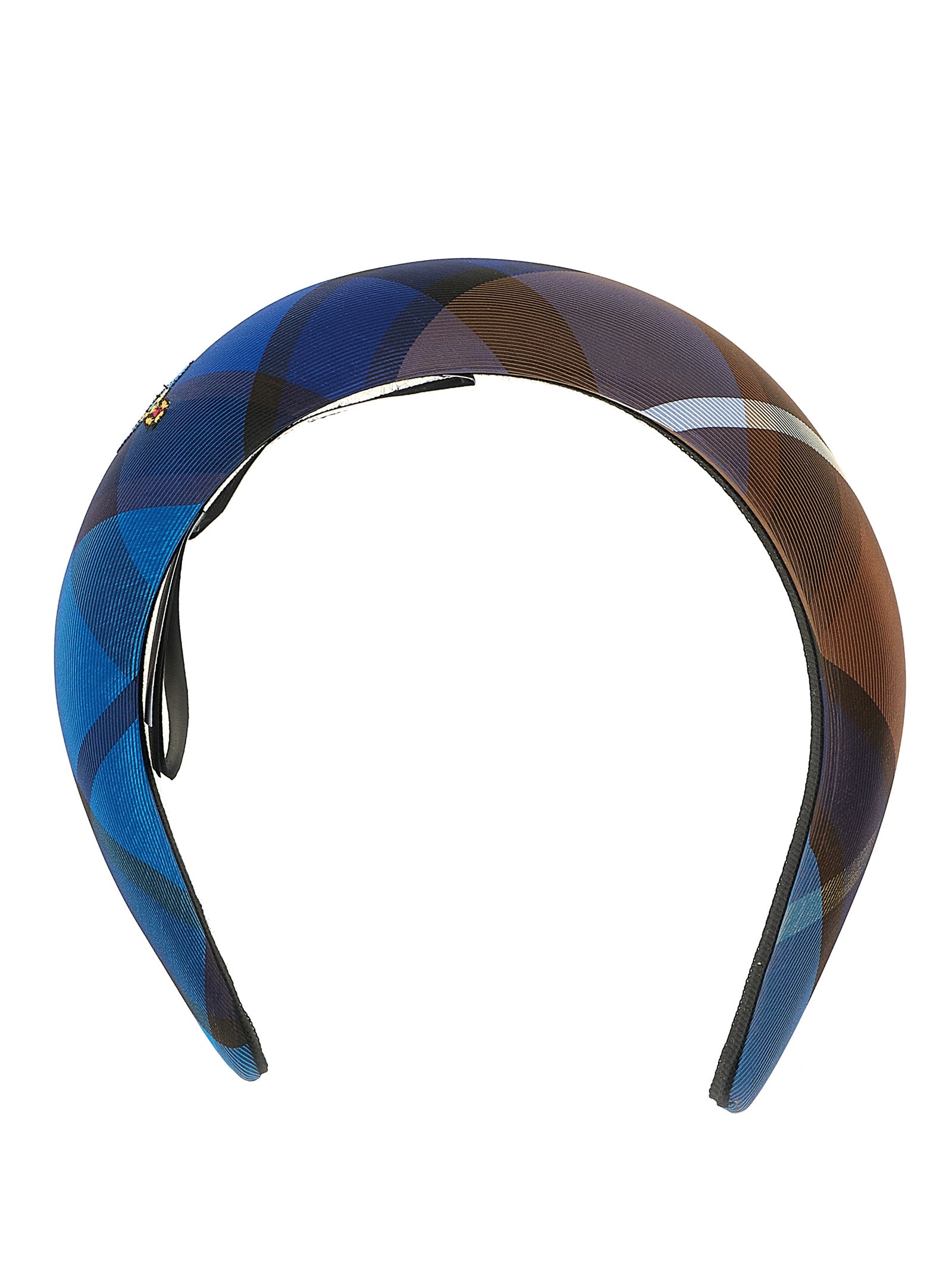 Vivienne Westwood Tartan Padded Headband — Blue, view 4