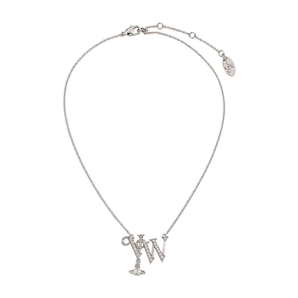 Vivienne Westwood Orb Logo Pendant Necklace — Silver by Vivienne Westwood