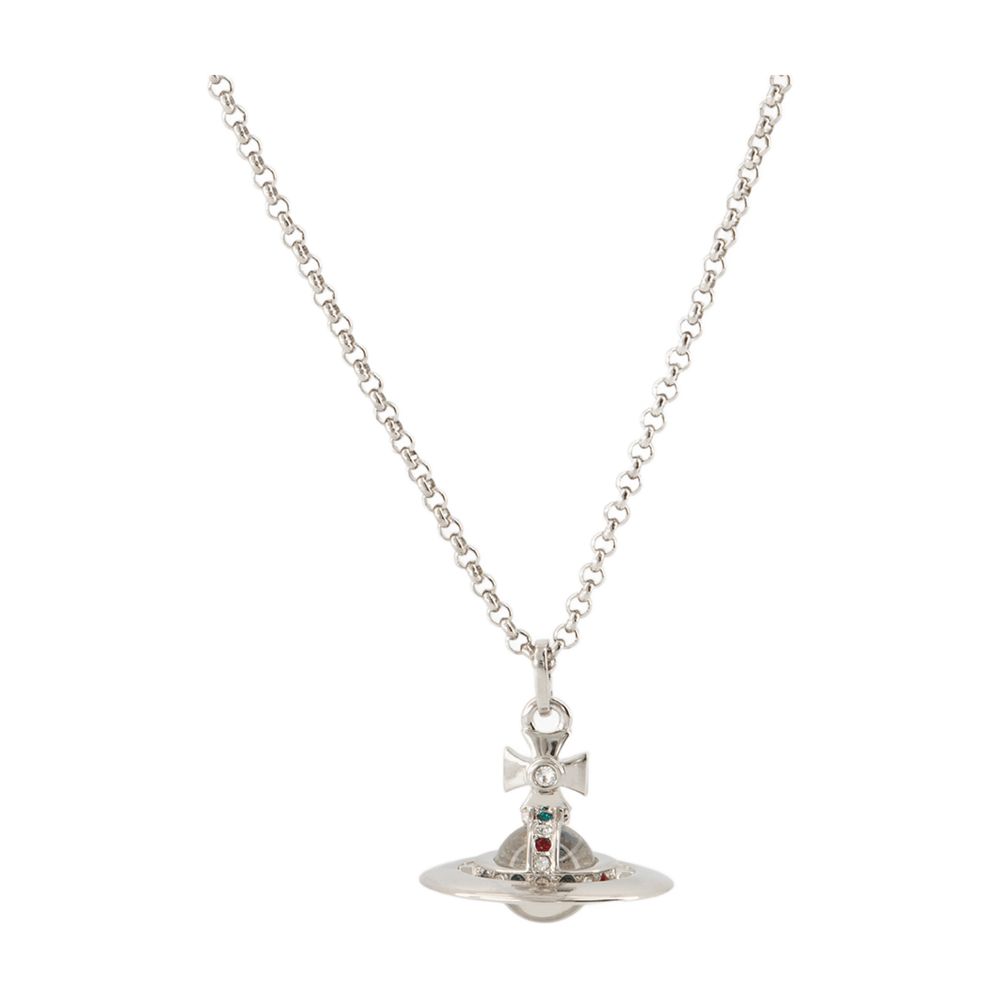 Vivienne Westwood Tiny Orb Necklace — Silver, view 2