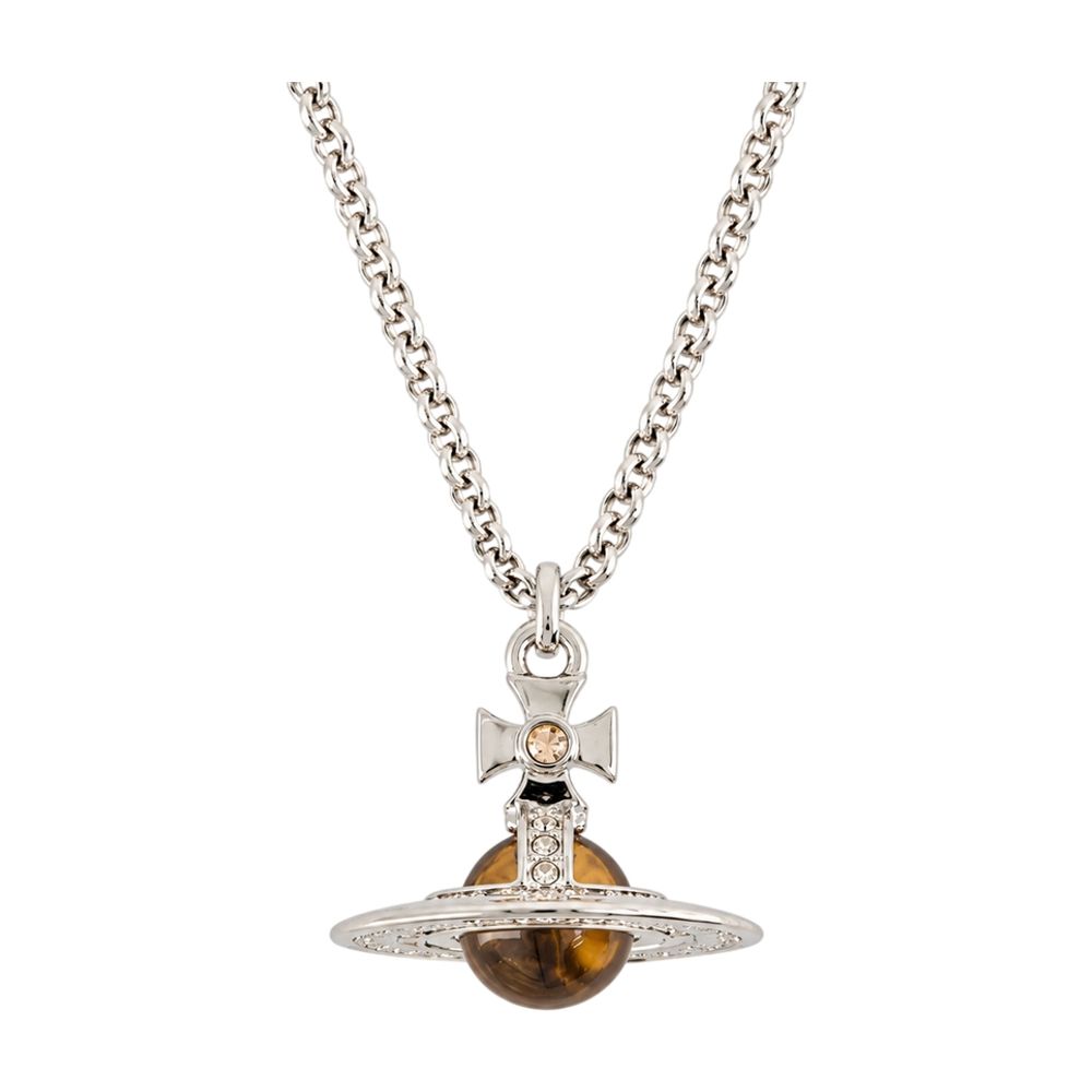 Vivienne Westwood Petite Orb Necklace — Silver, view 2