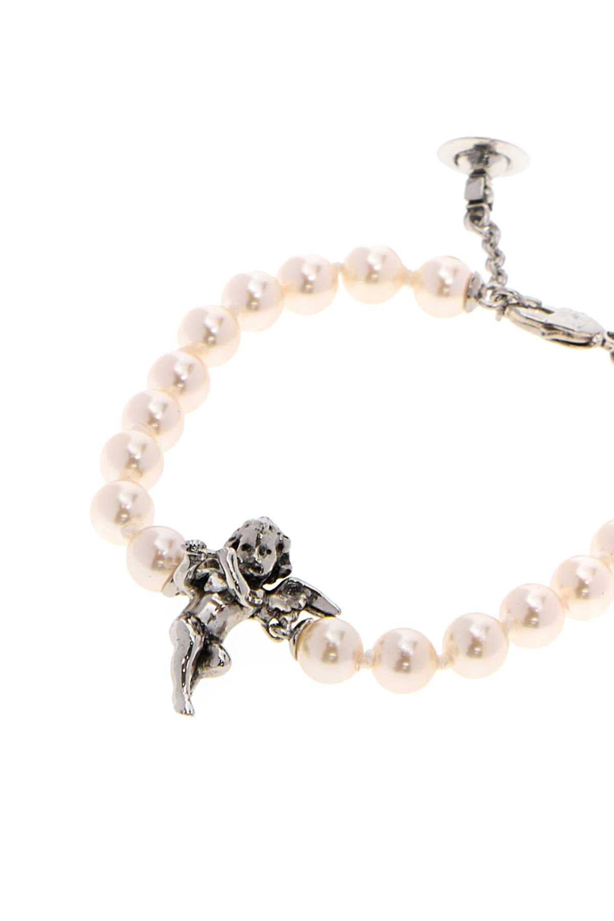 Vivienne Westwood Putti Pearl Bracelet — Cream, view 2