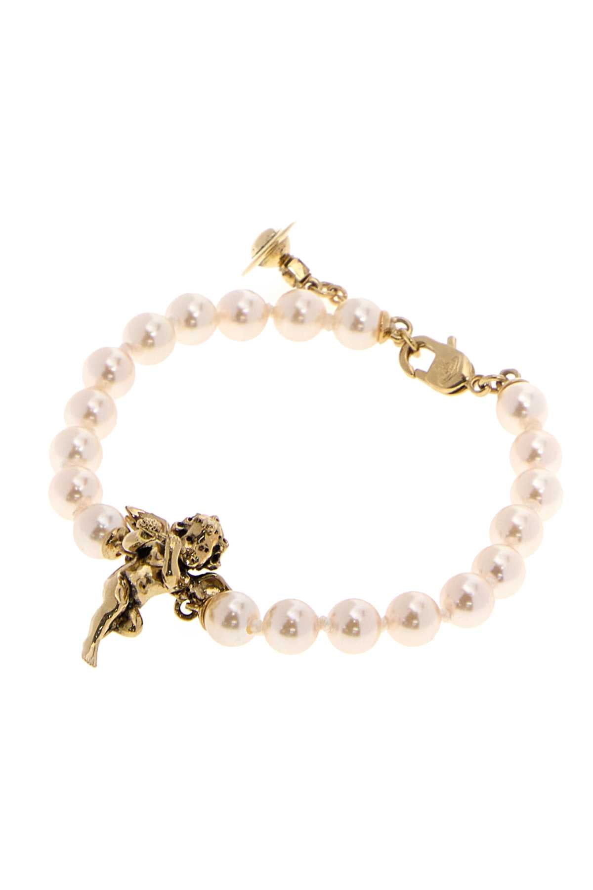 Vivienne Westwood Putti Pearl Bracelet — Gold, view 2