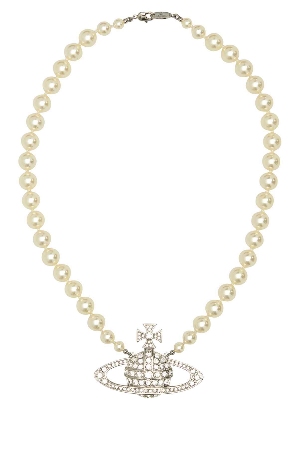 Vivienne Westwood Relief Necklace — White by Vivienne Westwood