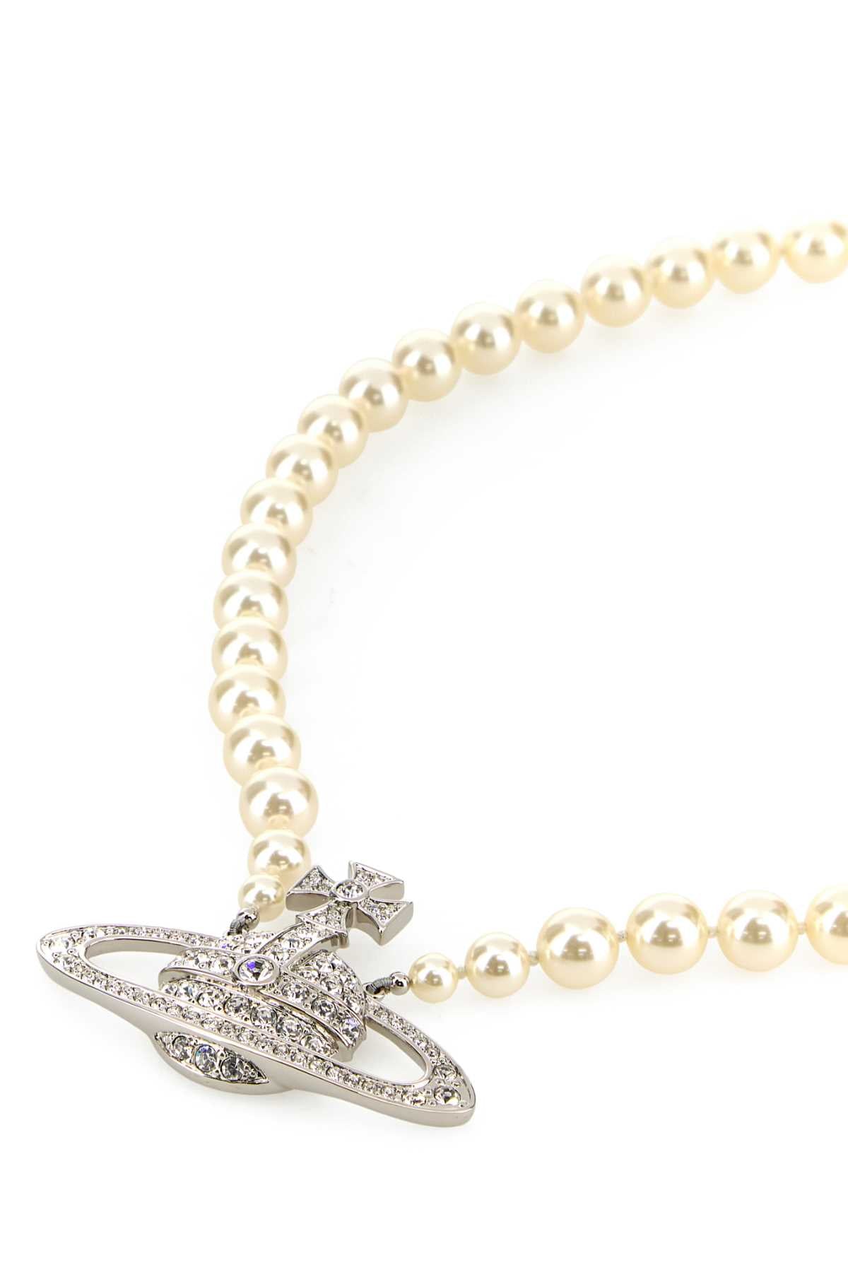 Vivienne Westwood Relief Necklace — White, view 2
