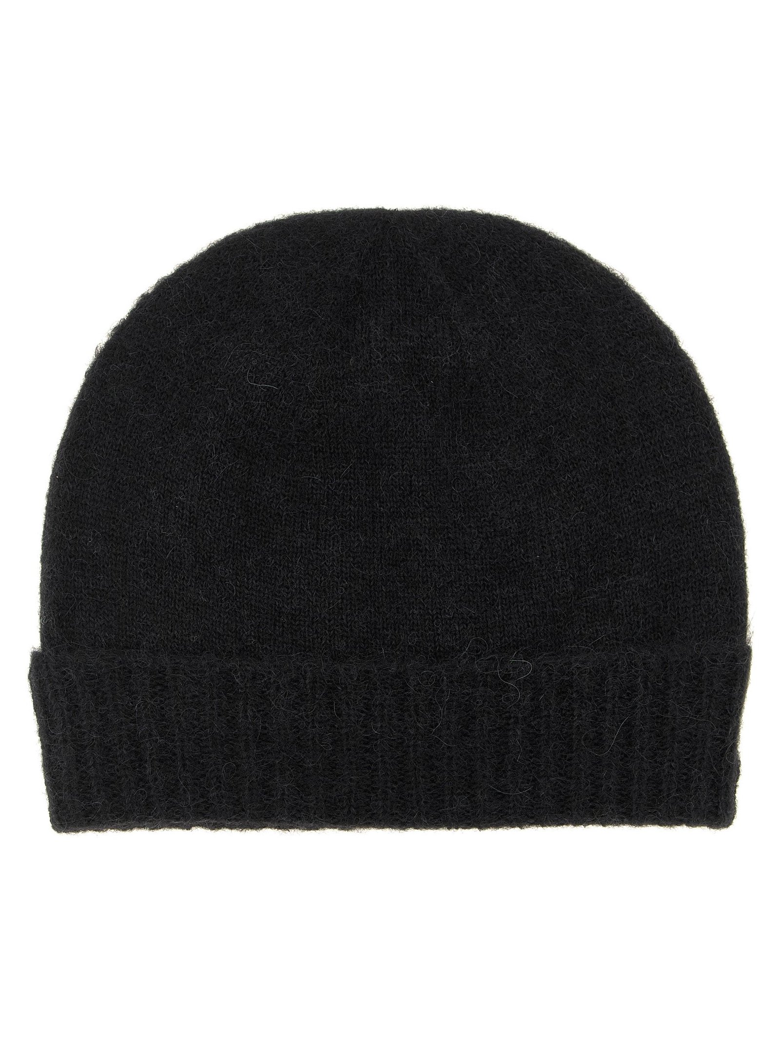Vivienne Westwood VI344324BM Wool-Blend Ribbed Beanie — Black, view 2