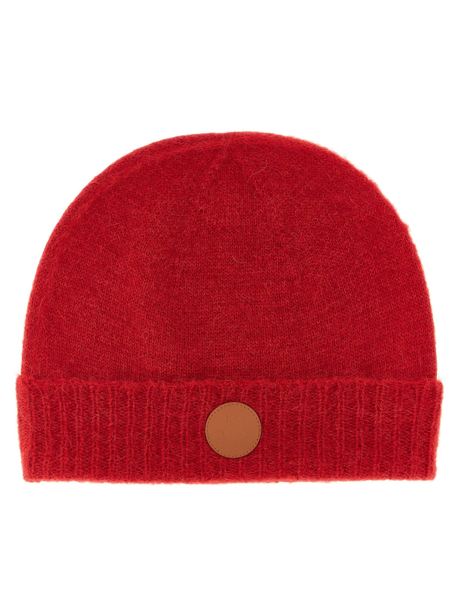 Vivienne Westwood VI344325BM Alpaca Wool Beanie — Red by Vivienne Westwood