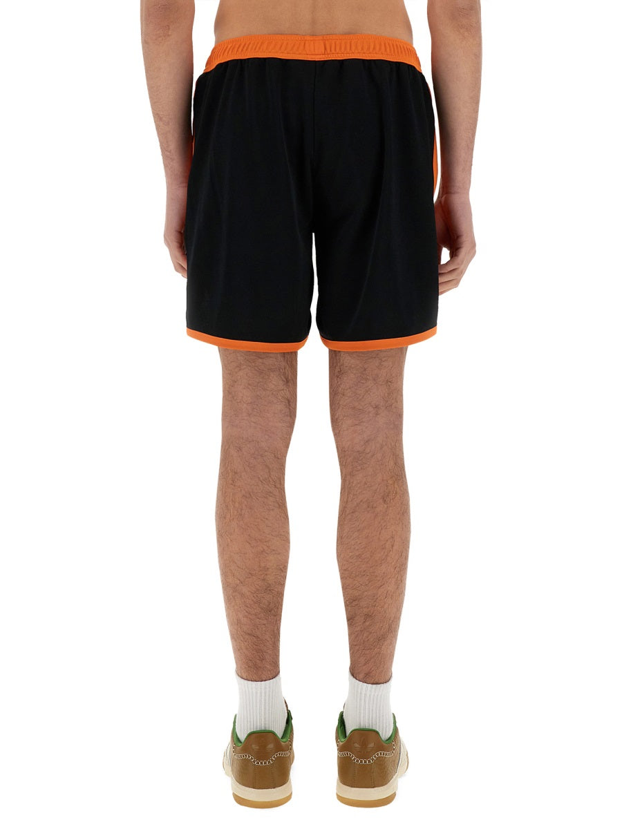 Wales Bonner Lightweight Polyester Jersey Bermuda Shorts — Black by Wales Bonner