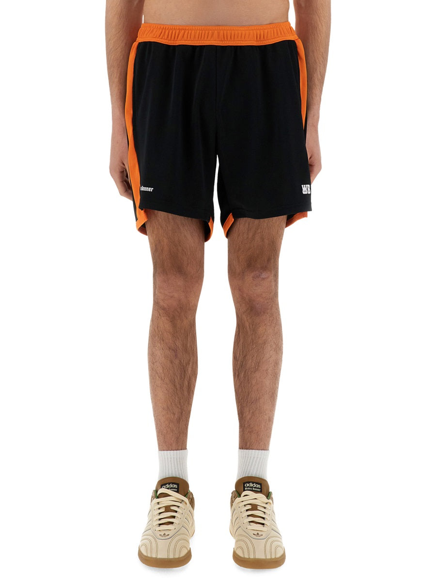 Wales Bonner Lightweight Polyester Jersey Bermuda Shorts — Black, view 2