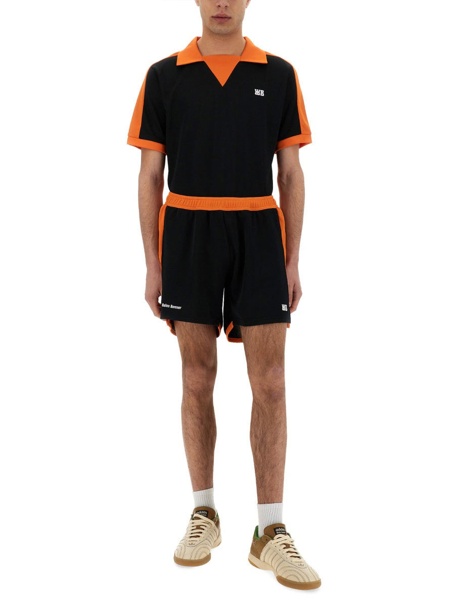 Wales Bonner Lightweight Polyester Jersey Bermuda Shorts — Black, view 3