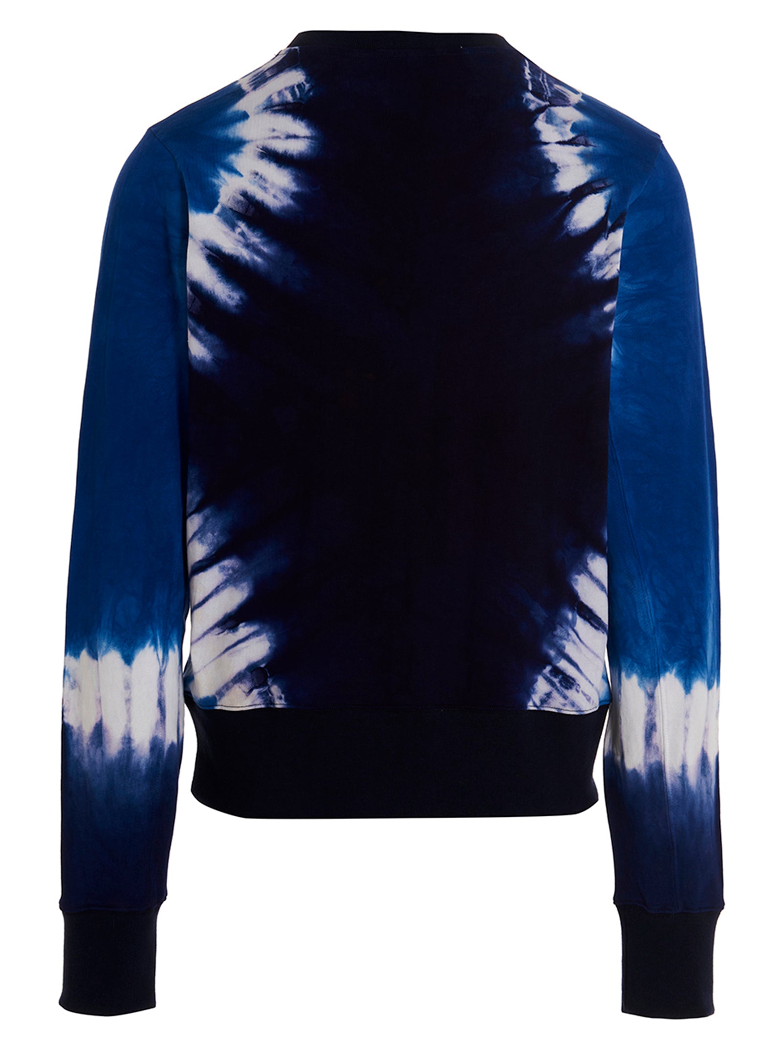 Wales Bonner Tie-Dye Logo-Embroidered Sweatshirt — Blue, view 2