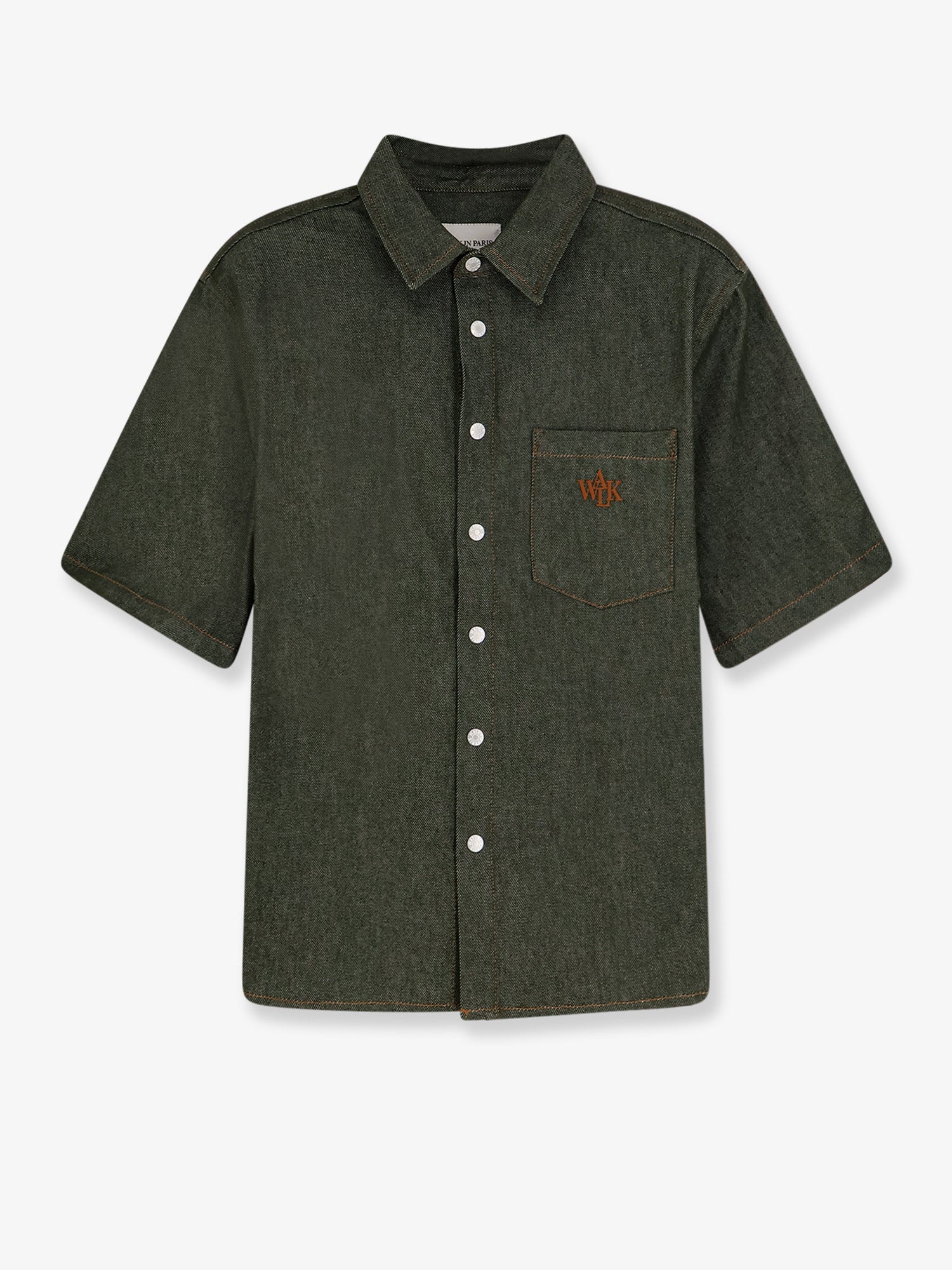 Walk In Paris Denim Shirt — Green by Walk In Paris