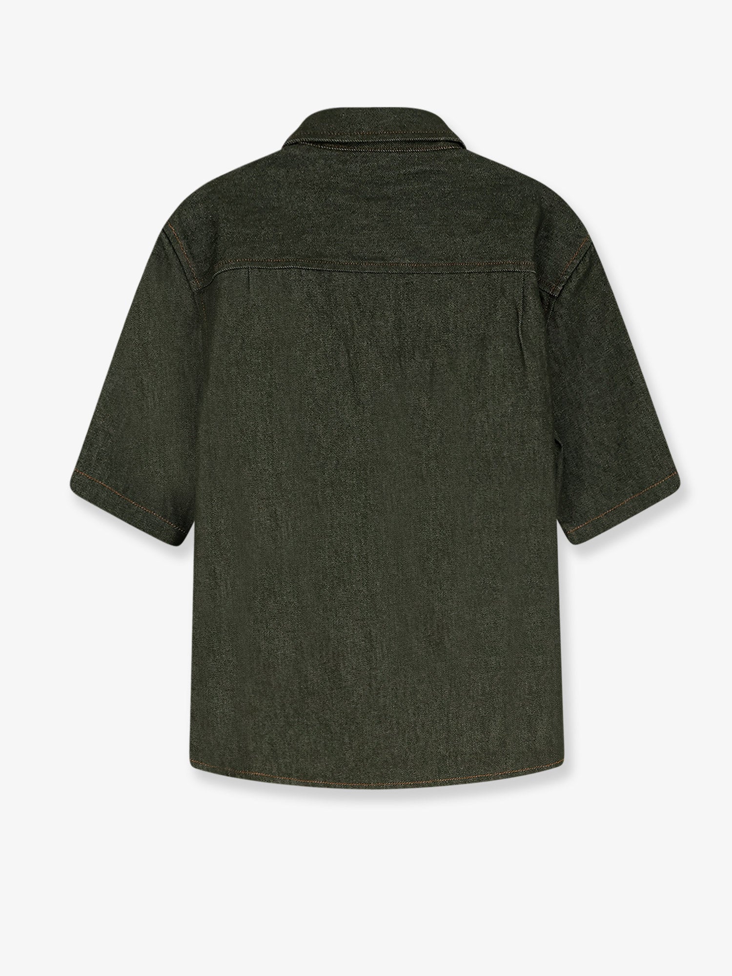 Walk In Paris Denim Shirt — Green, view 2