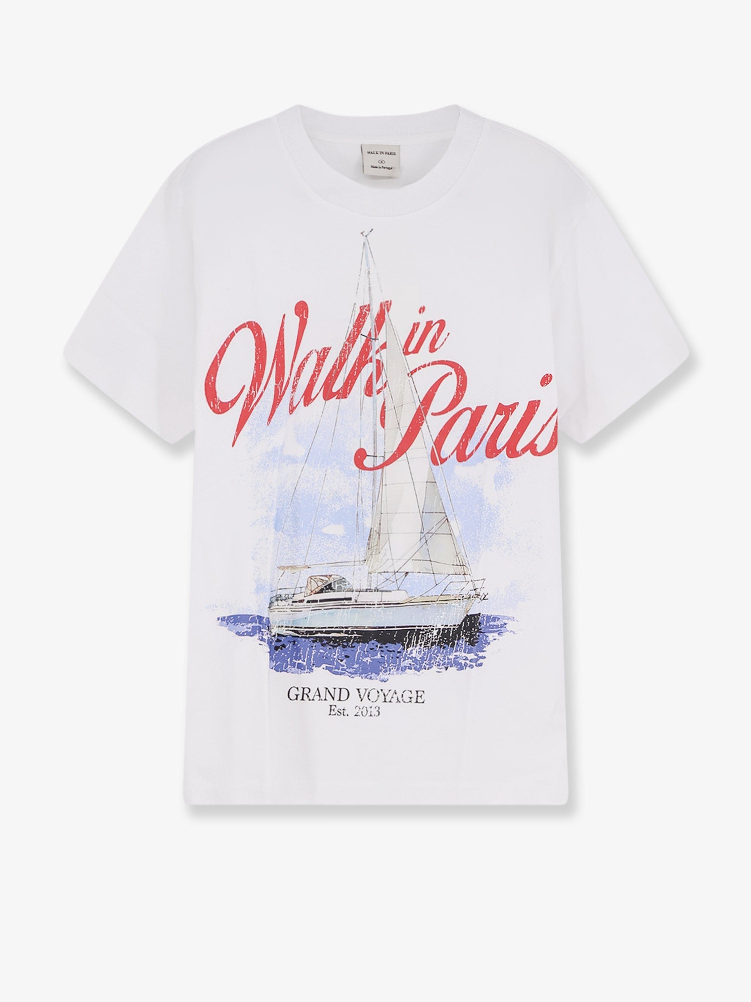 Walk In Paris Grand Voyage T-Shirt — White by Walk In Paris