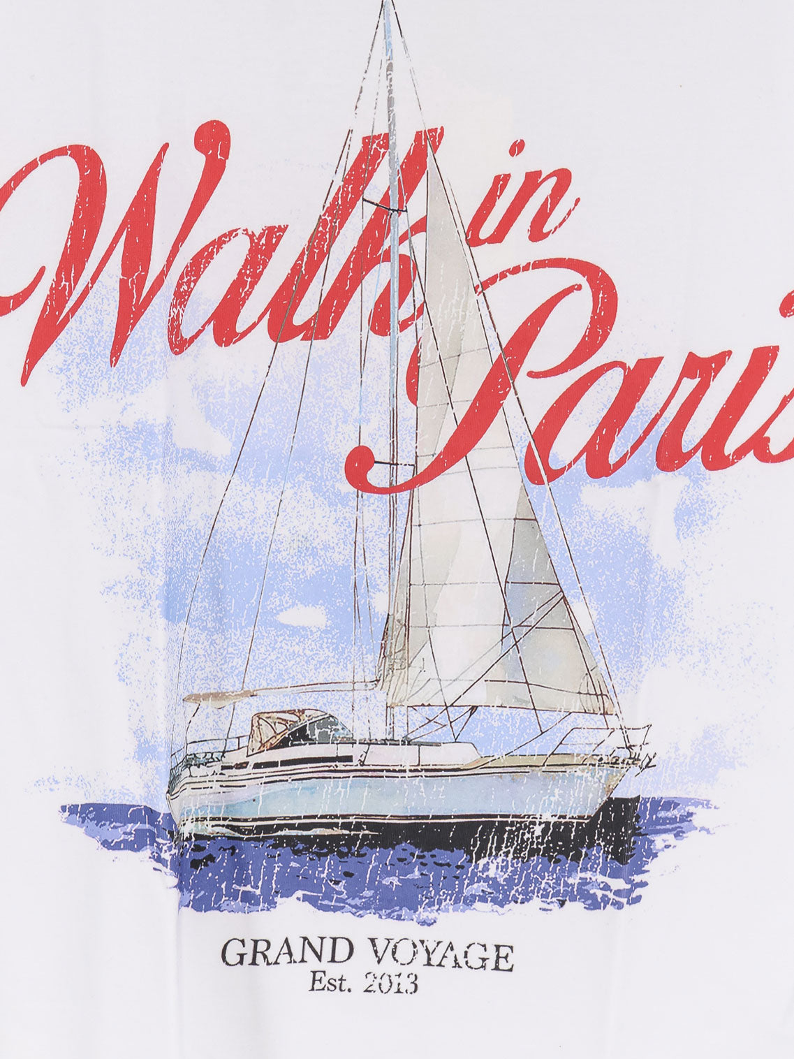 Walk In Paris Grand Voyage T-Shirt — White, view 3