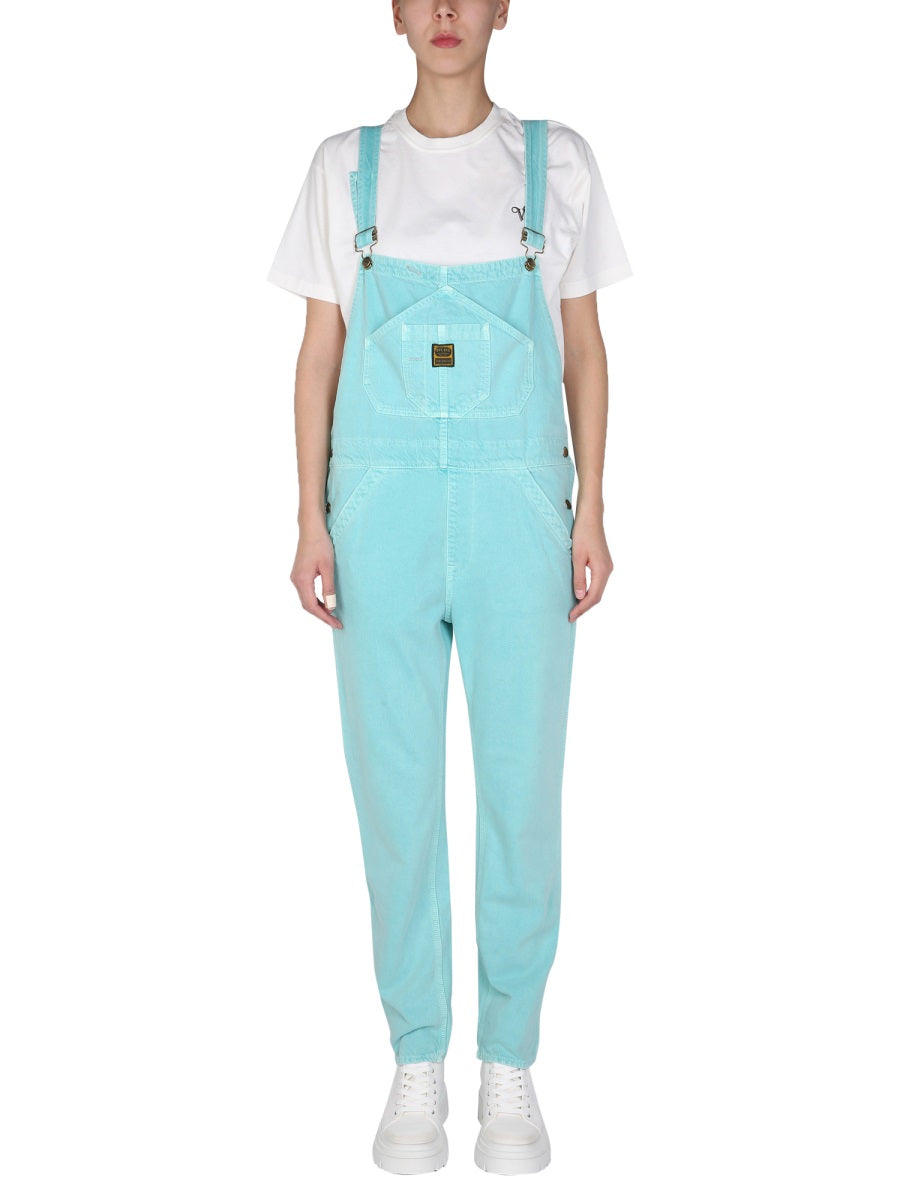 Washington Dee Cee Denim Overalls — Green by Washington Dee Cee
