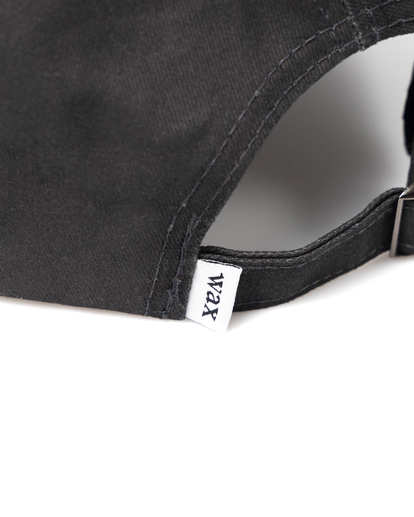 Wax London AW24-ACC-SPR-BSZ-BLK Baseball Cap — Black, view 5
