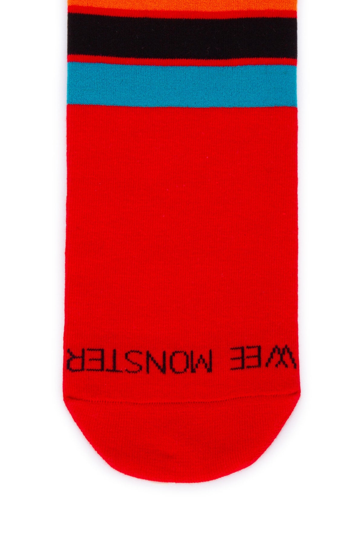 Wee Monster Lightning-Heart Cotton Socks — Red, view 2