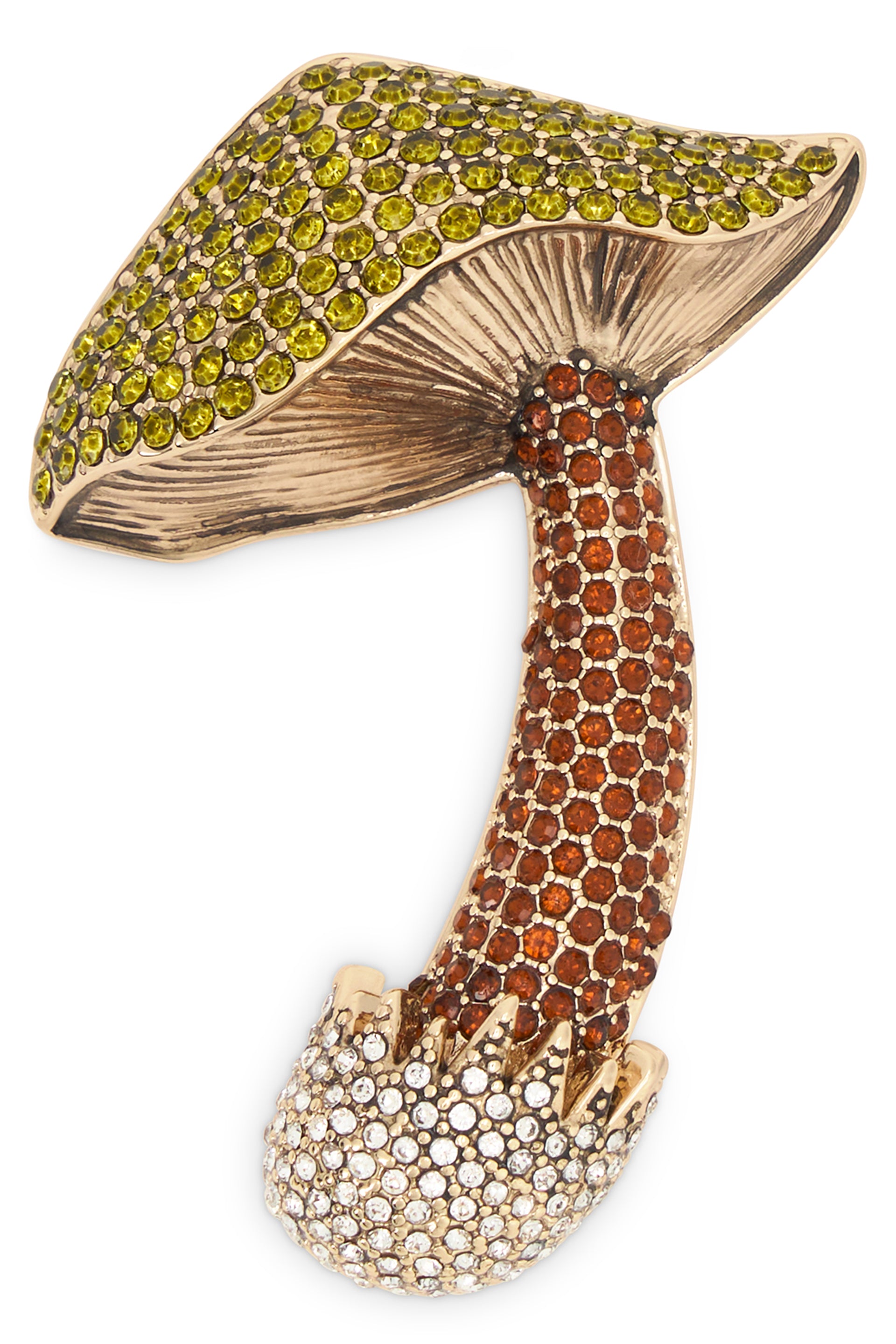 Weekend Max Mara Mushroom-Shaped Crystal Brooch — Beige by Weekend Max Mara