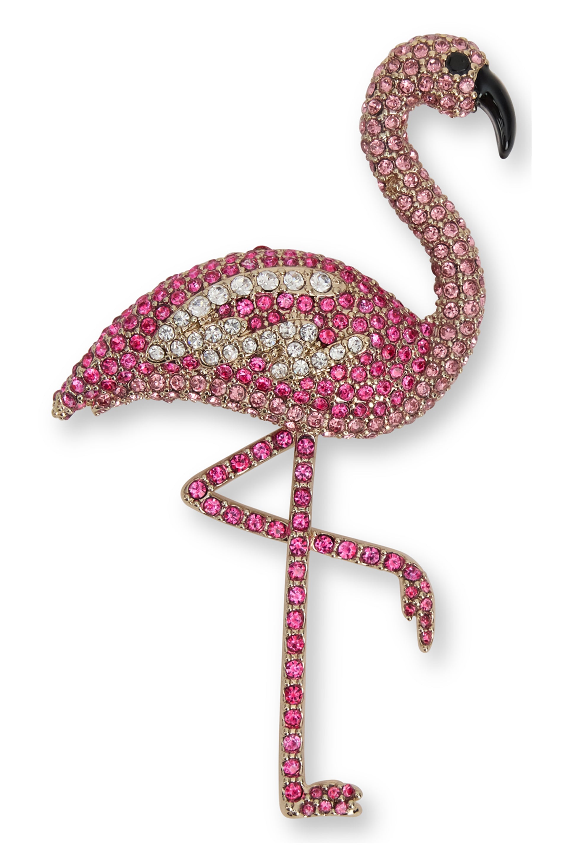 Weekend Max Mara Flamingo Rhinestone Brooch — Pink by Weekend Max Mara