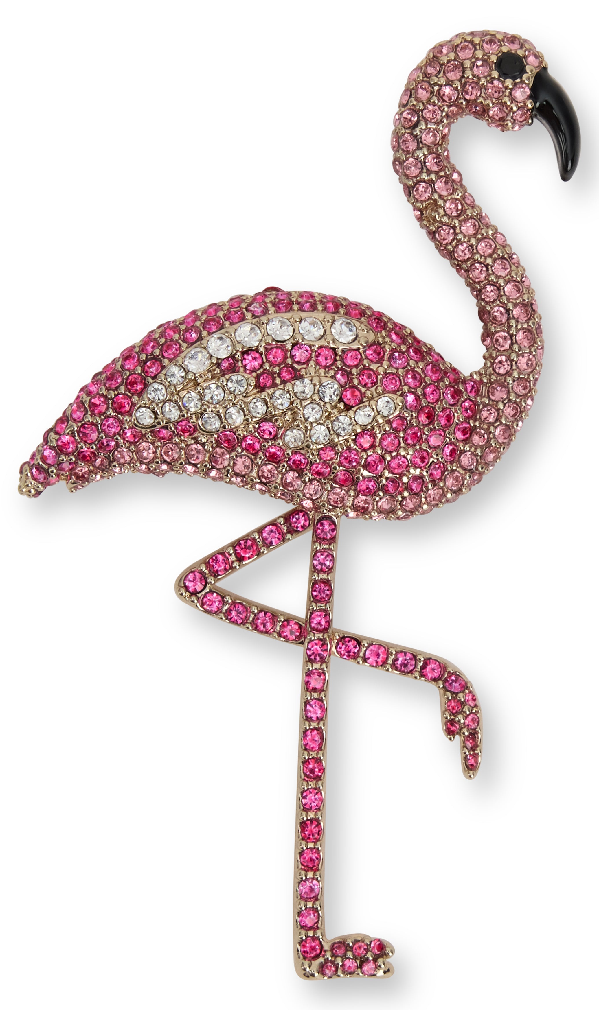 Weekend Max Mara Flamingo Rhinestone Brooch — Pink, view 2