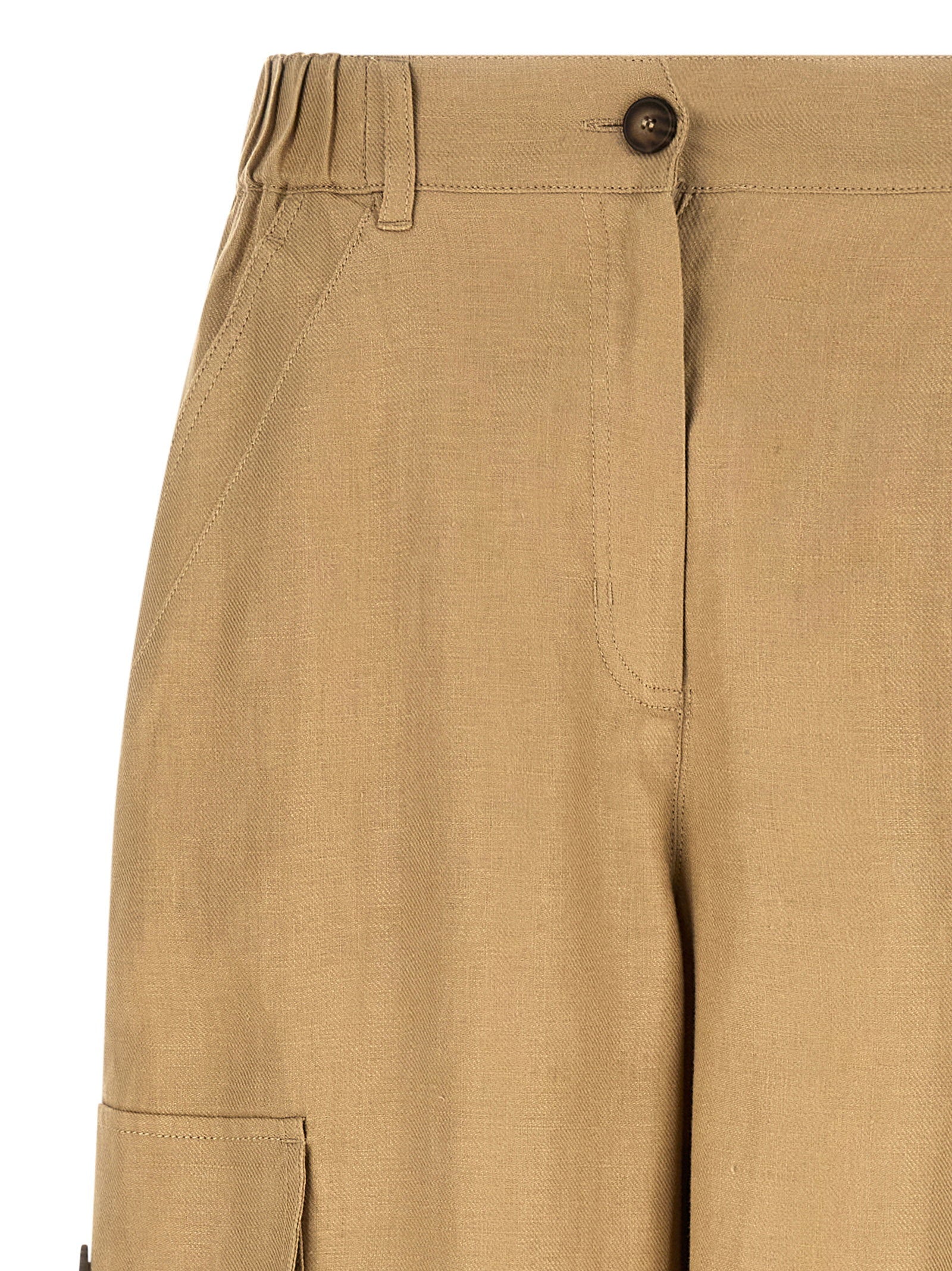 Weekend Max Mara Cargo Pants — Beige, view 3