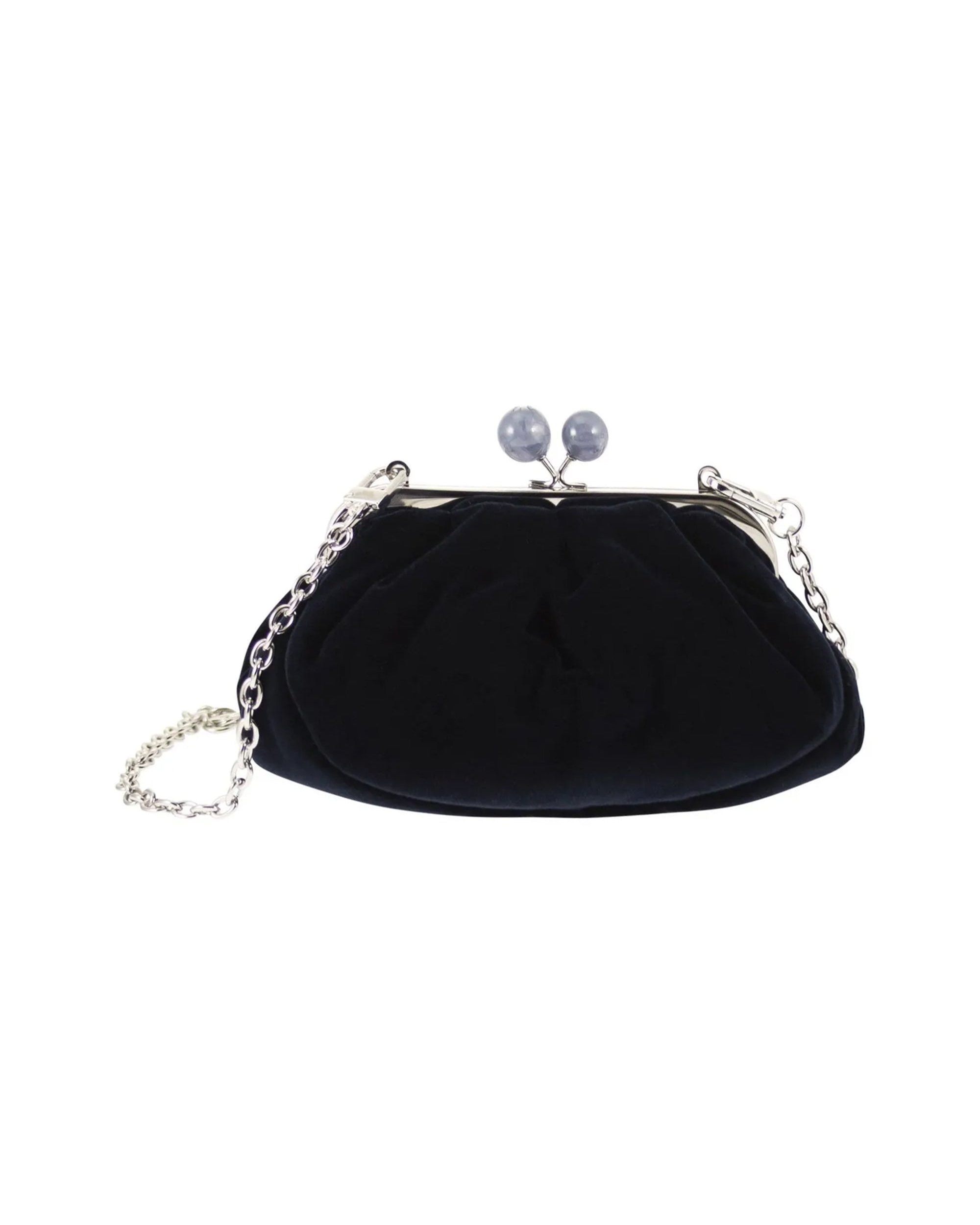 Weekend Max Mara Cotton Velvet Clutch — Navy by Weekend Max Mara