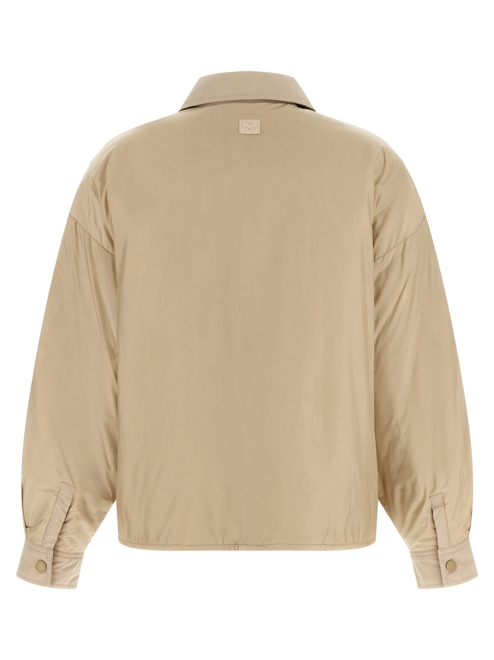 Weekend Max Mara Padded Technical Canvas Jacket — Beige, view 2