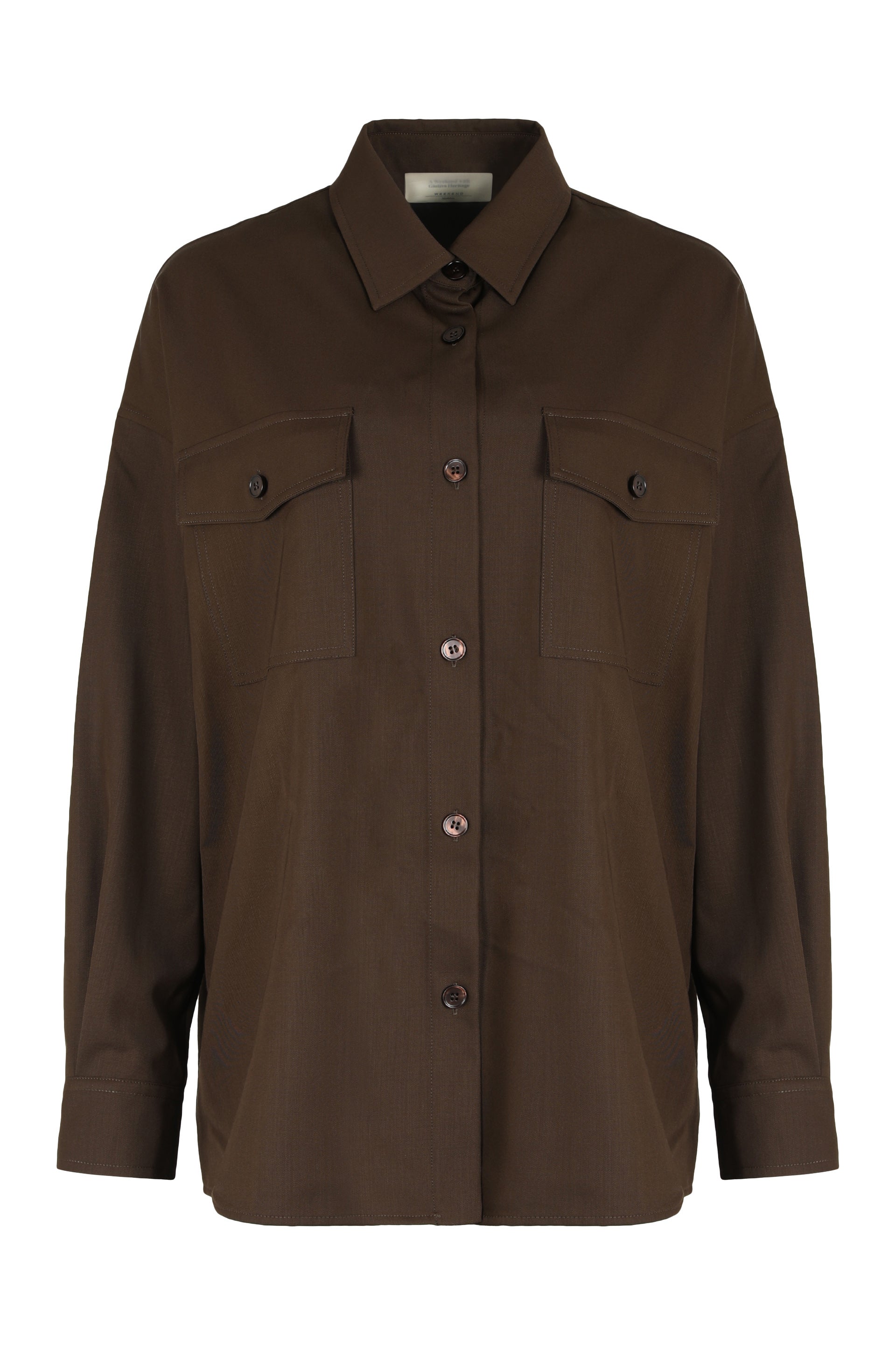 Weekend Max Mara Firmina Shirt — Brown by Weekend Max Mara