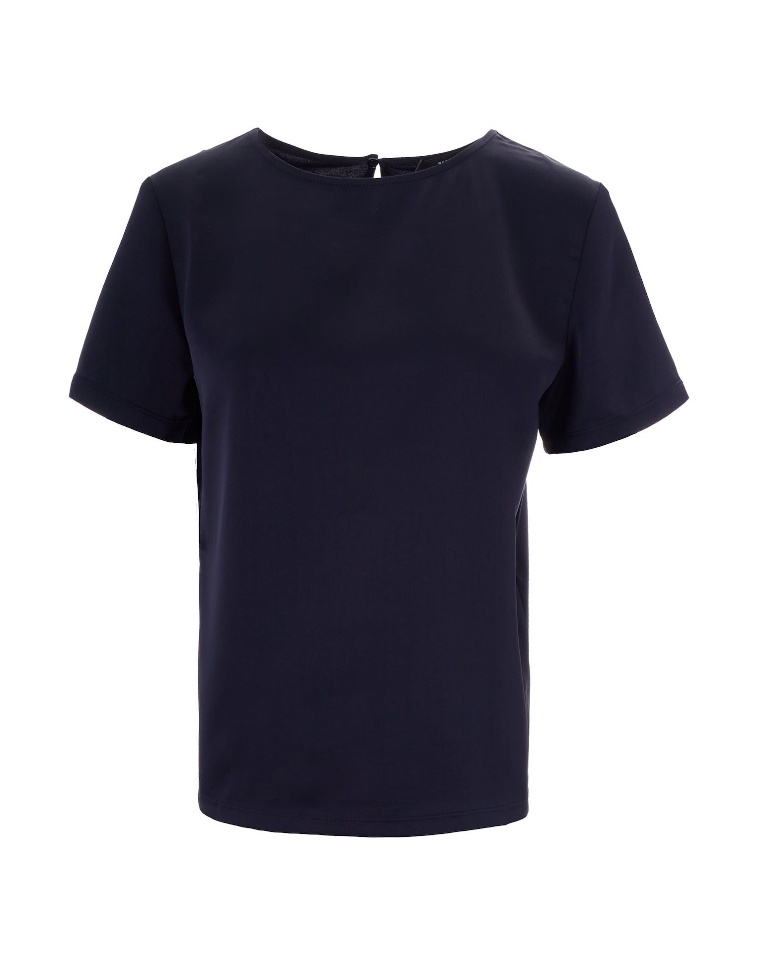 Weekend Max Mara Washed Technical Satin T-Shirt — Blue by Weekend Max Mara