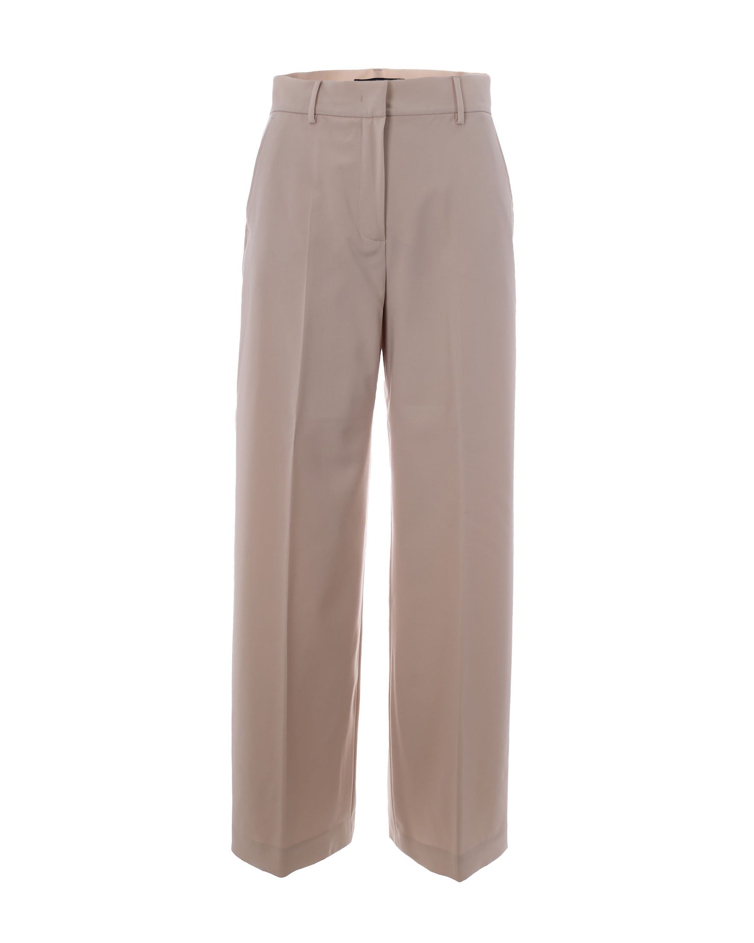 Weekend Max Mara Virgin Wool Trousers — Beige by Weekend Max Mara