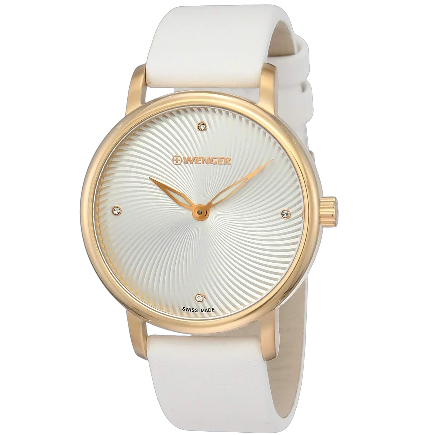Wenger Stainless Steel Quartz Watch — White by Wenger