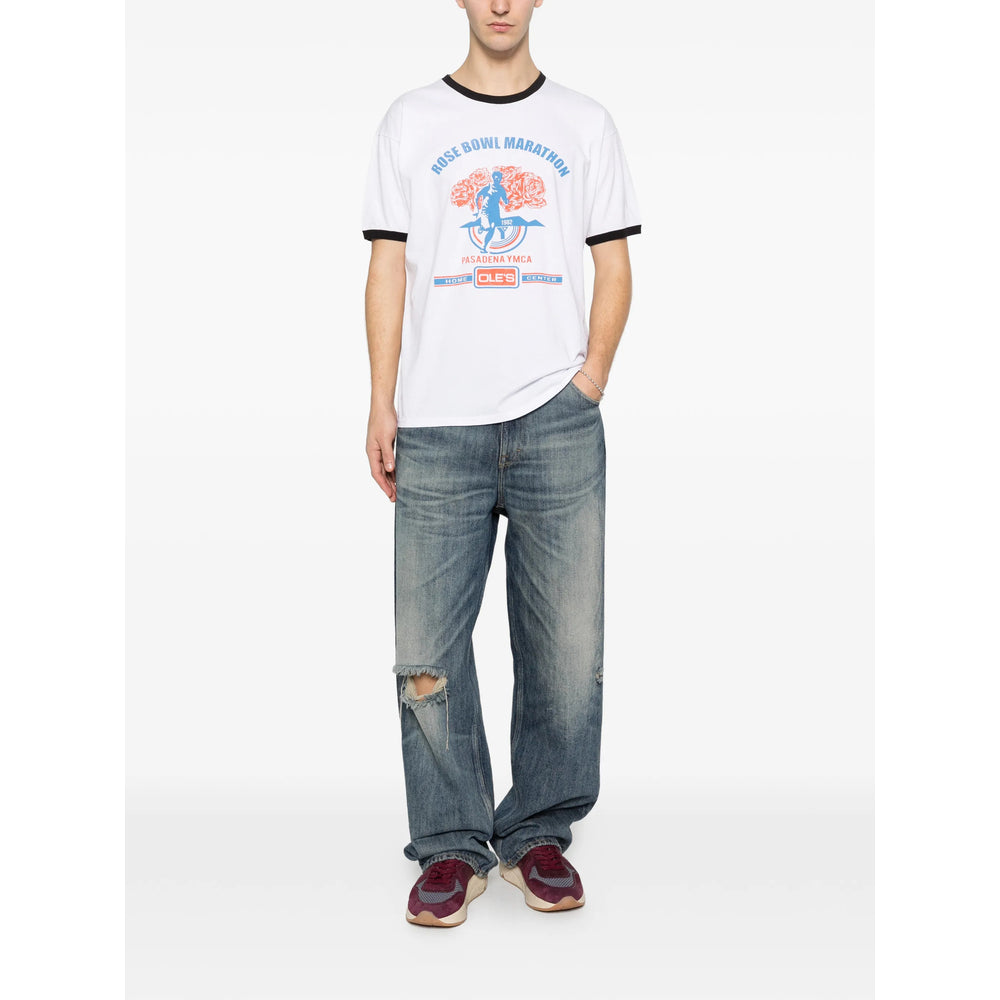 Wild Donkey Graphic-Print T-Shirt — White, view 5